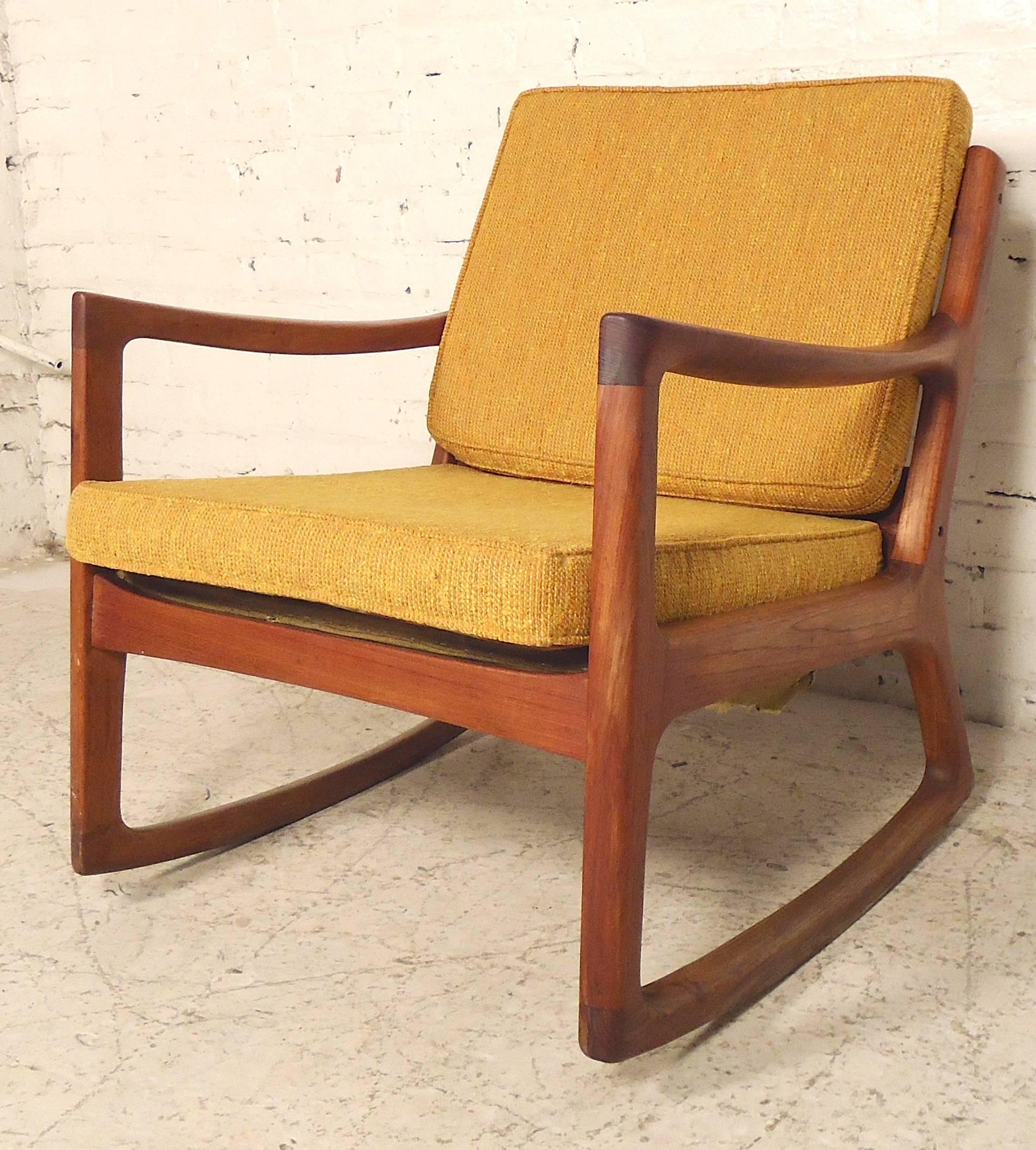 Mid-Century Modern Ole Wanscher Designed Mid-Century Rocking Chair