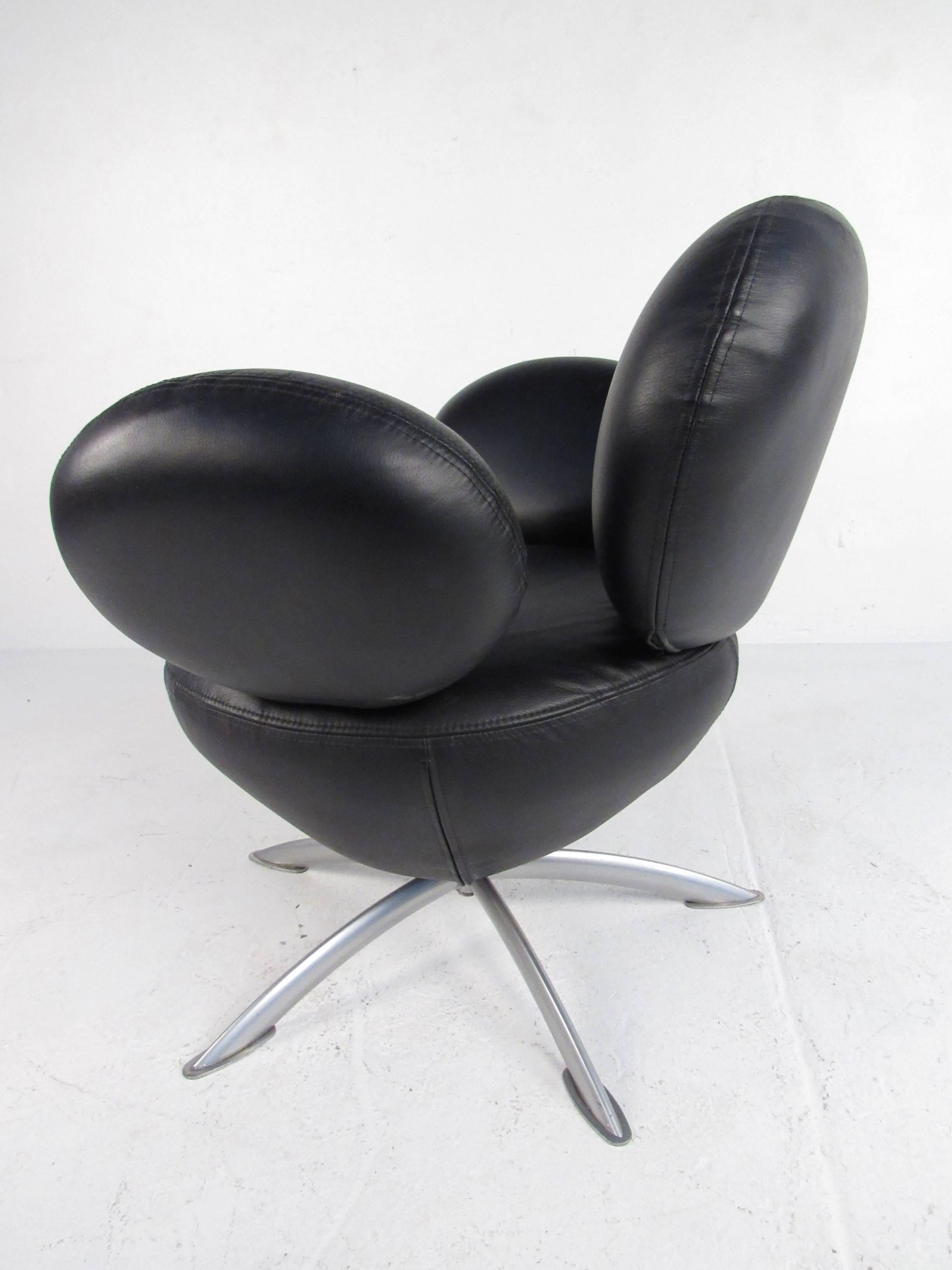 swivel lounge chair with ottoman