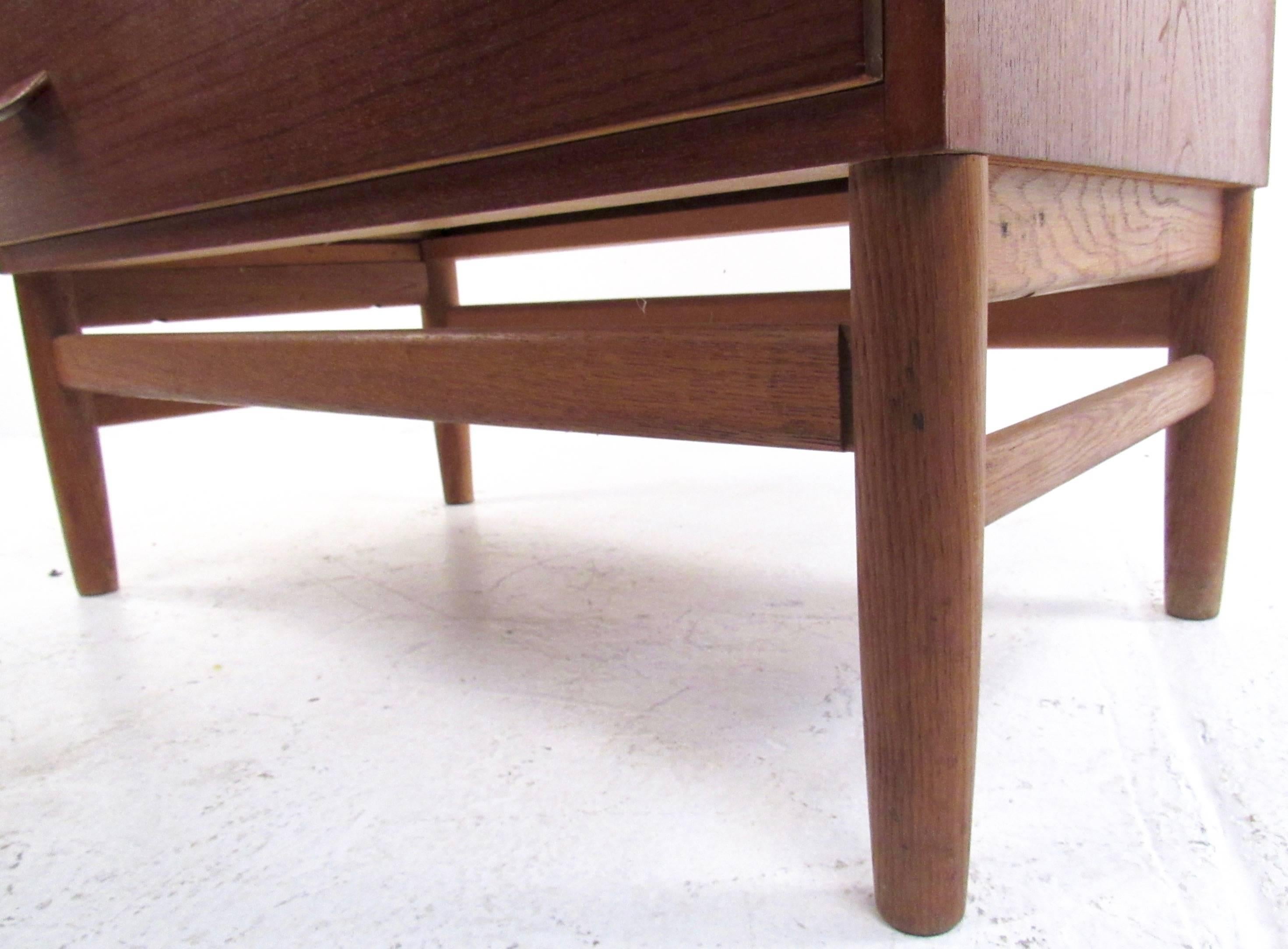 Mid-Century Modern Danish Teak Highboy by Poul Volther 1