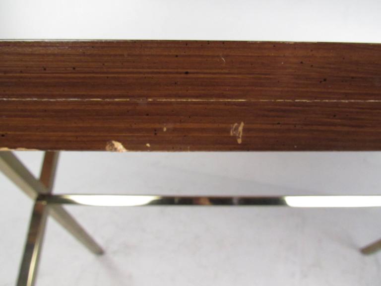 Mid-Century Modern Milo Baughman Style X-Base Dining Table For Sale 2