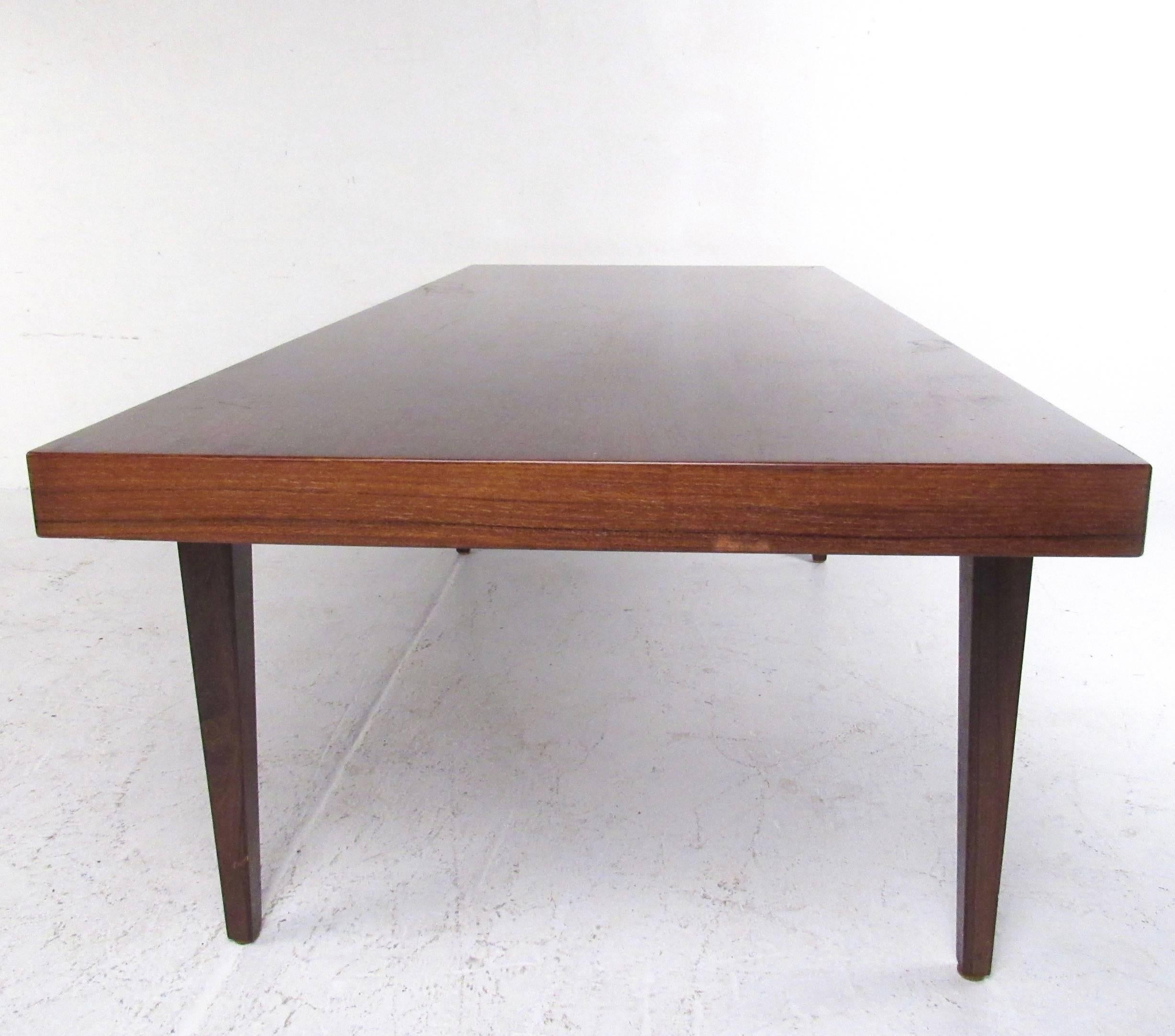 Danish Modern Rosewood Coffee Table by Severin Hansen In Good Condition For Sale In Brooklyn, NY