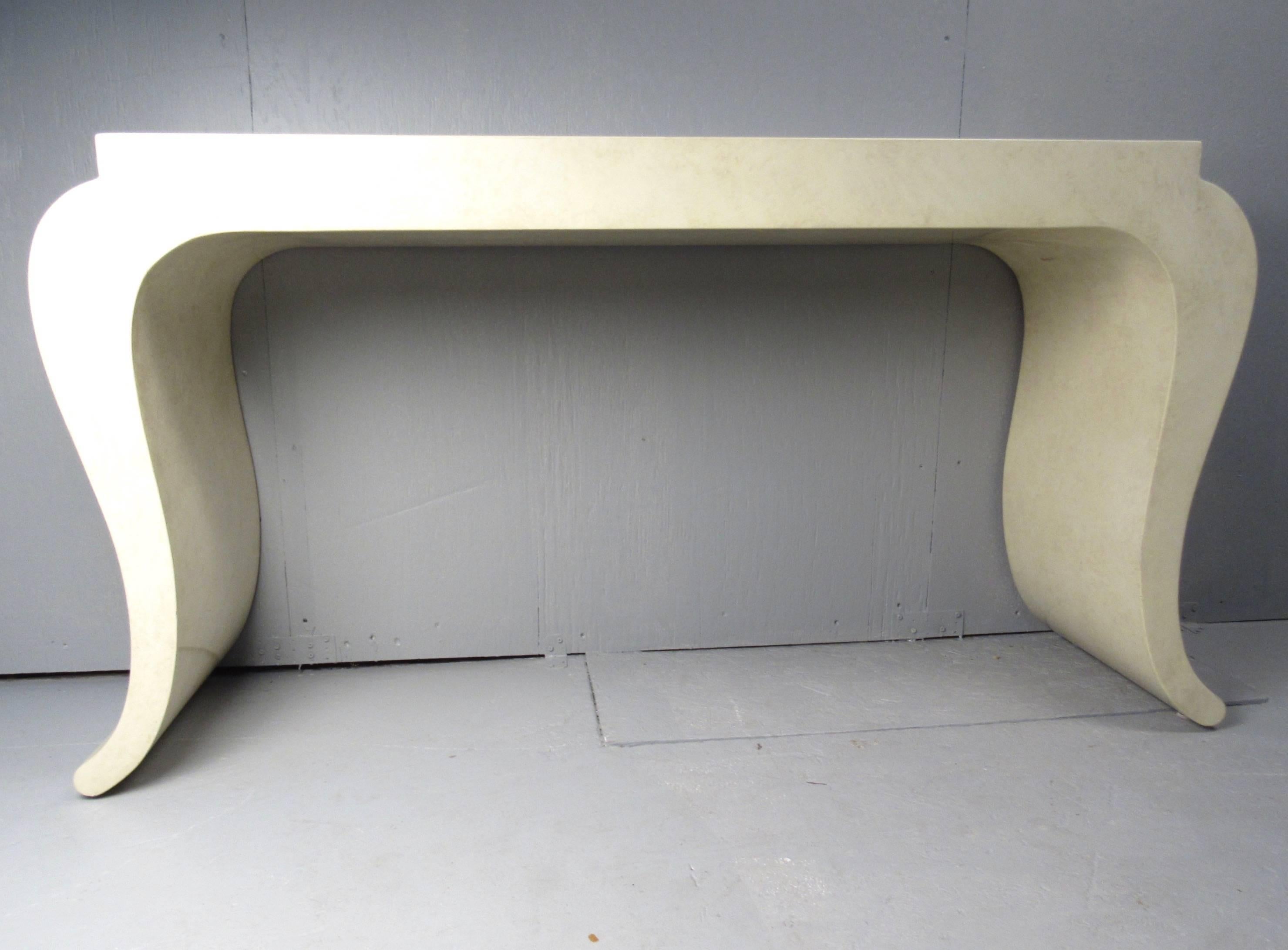 hallway table and mirror