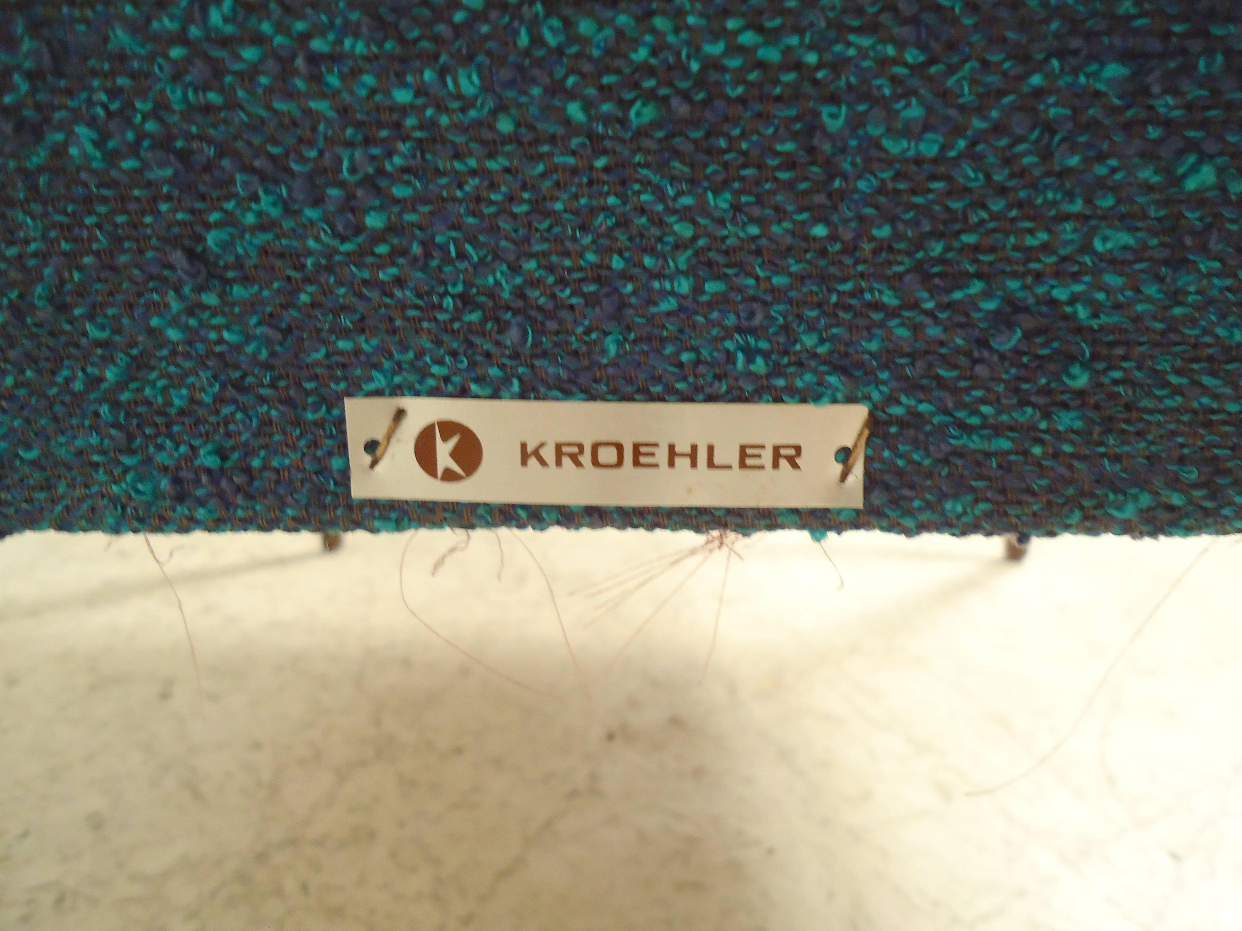 Mid-Century Modern Eames Era Slipper Chair by Kroehler