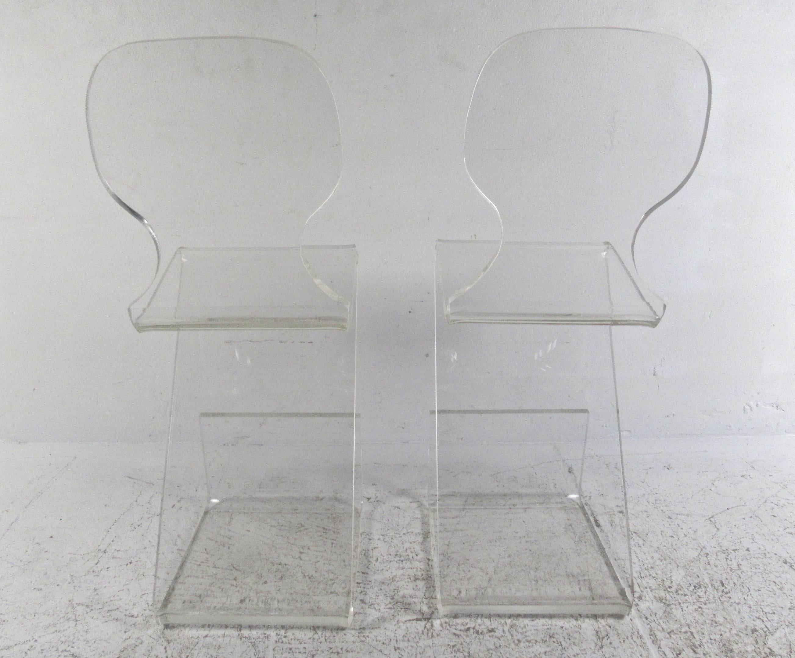 Late 20th Century Vintage Modern Lucite Stools by Gary Gutterman