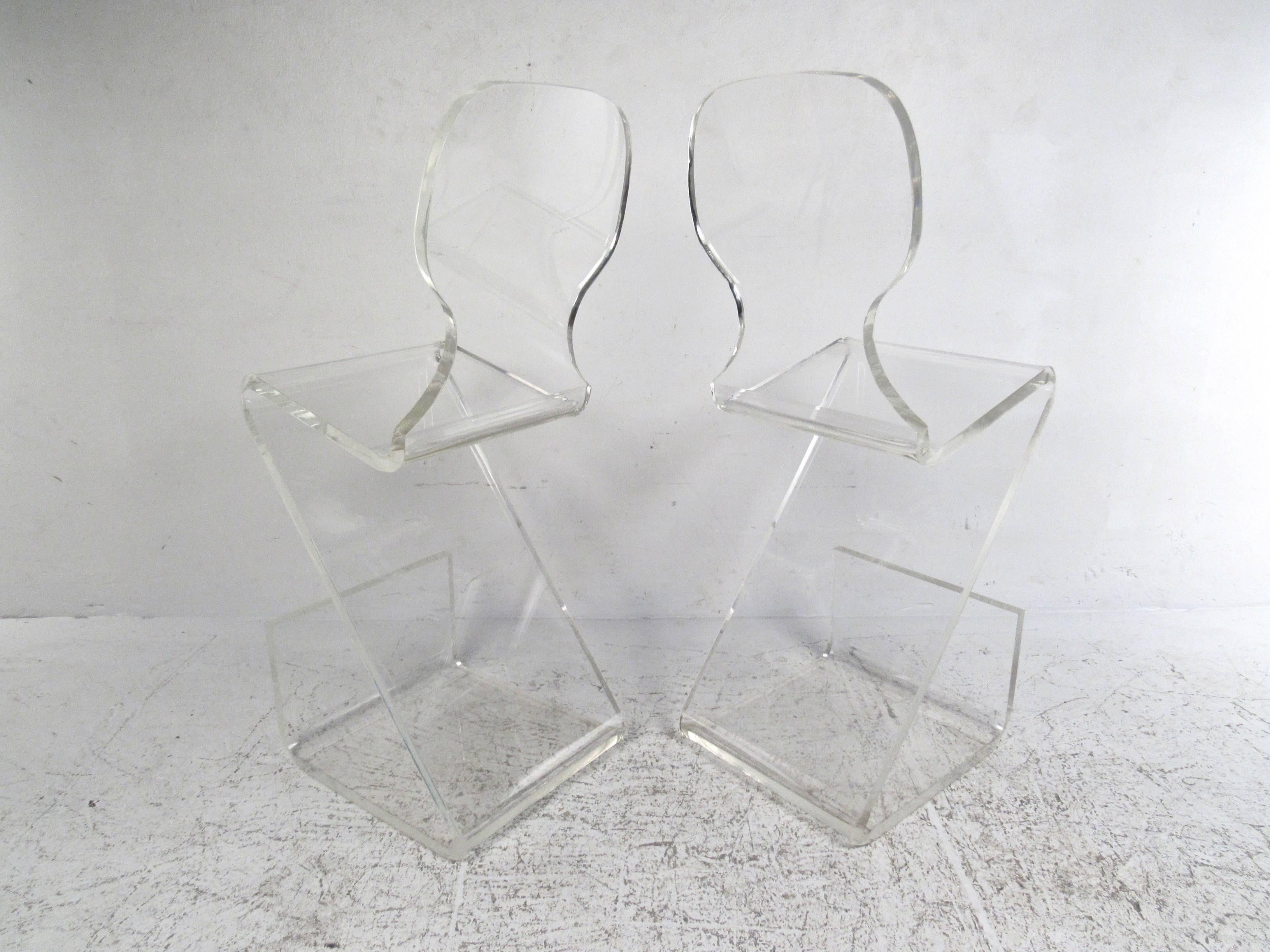 American Vintage Modern Lucite Stools by Gary Gutterman