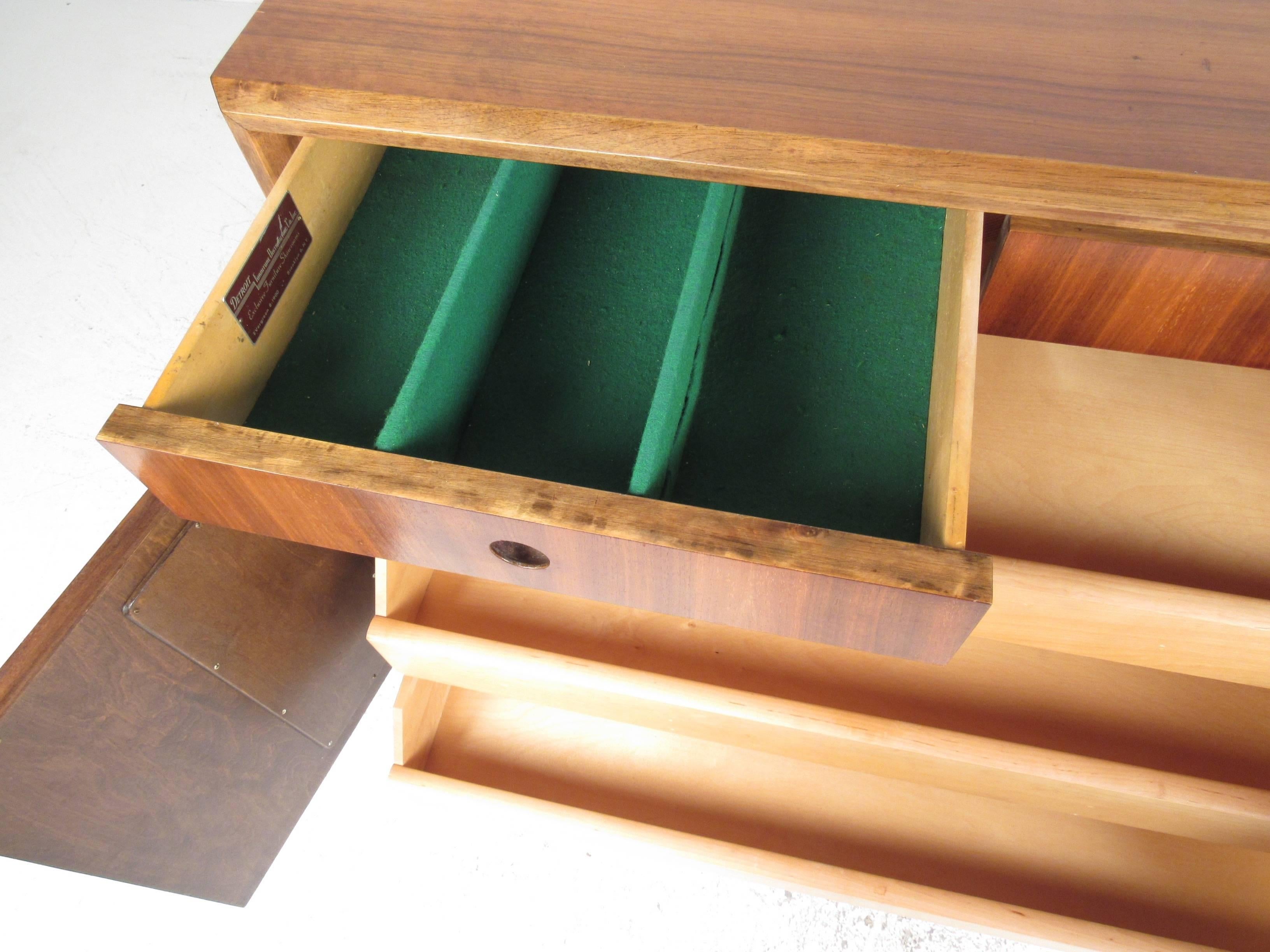 Mid-20th Century Mid-Century Fleur-de-Lis Storage Credenza by Edmond Spence