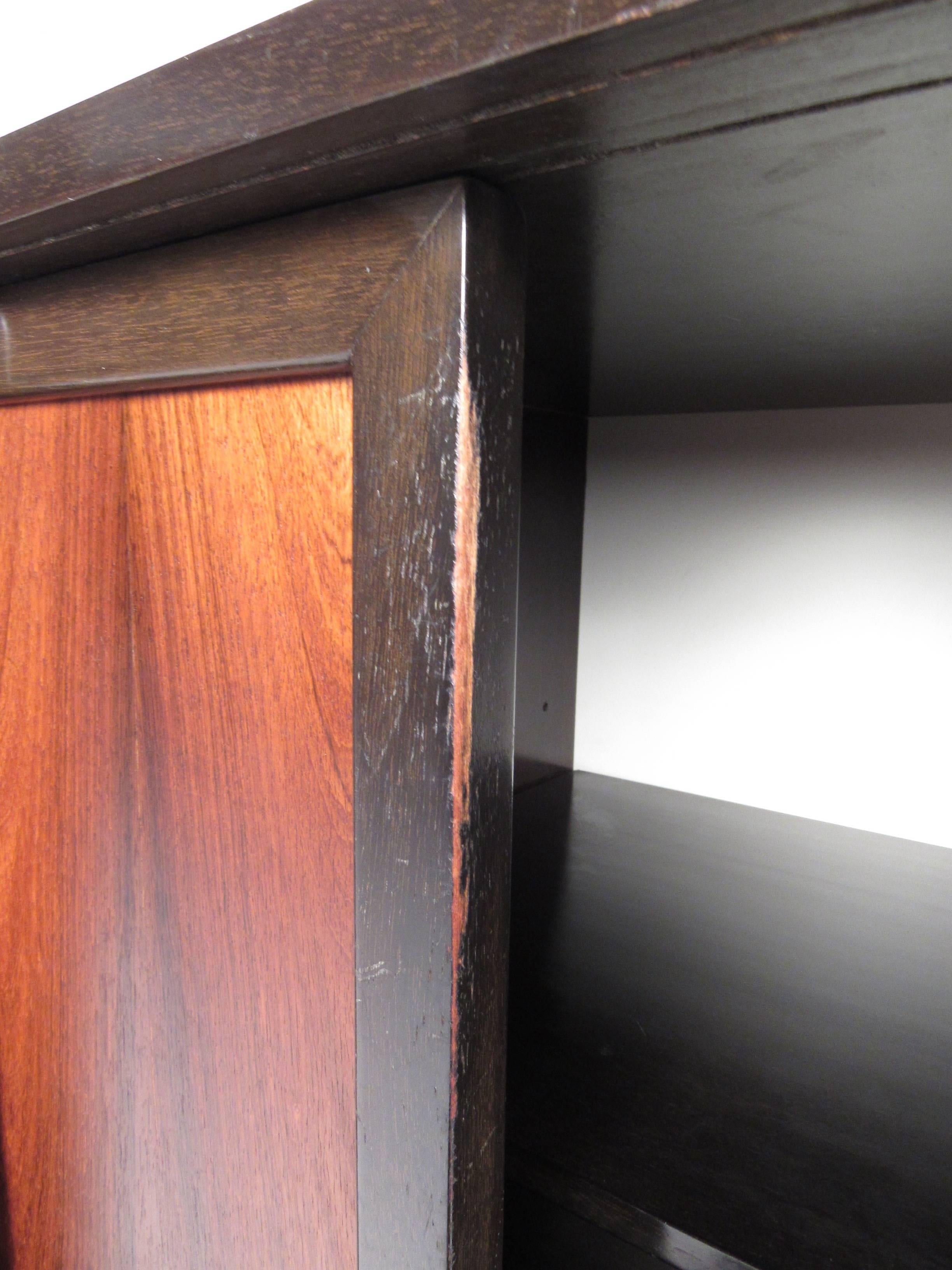 Rosewood Mid-Century Modern Harvey Probber Storage Cabinet For Sale