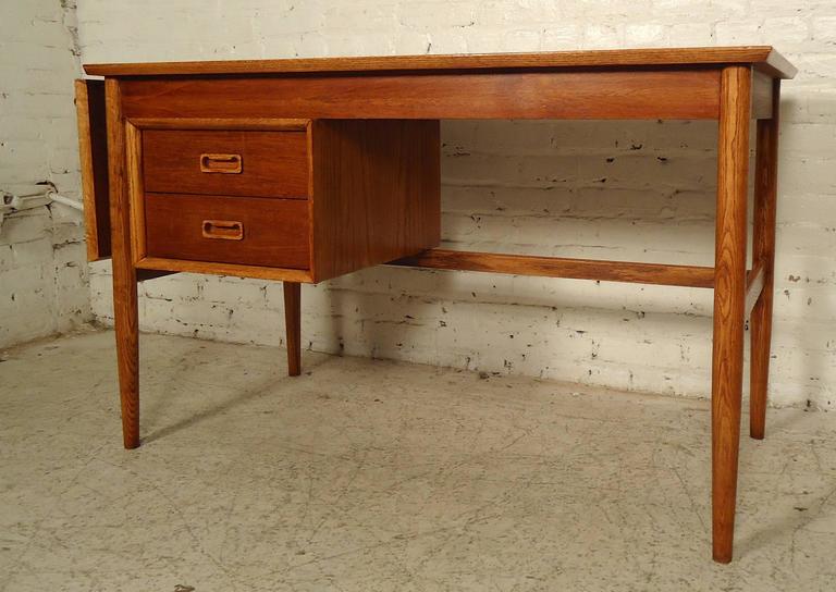 MidCentury Modern Drop Leaf Desk For Sale at 1stDibs