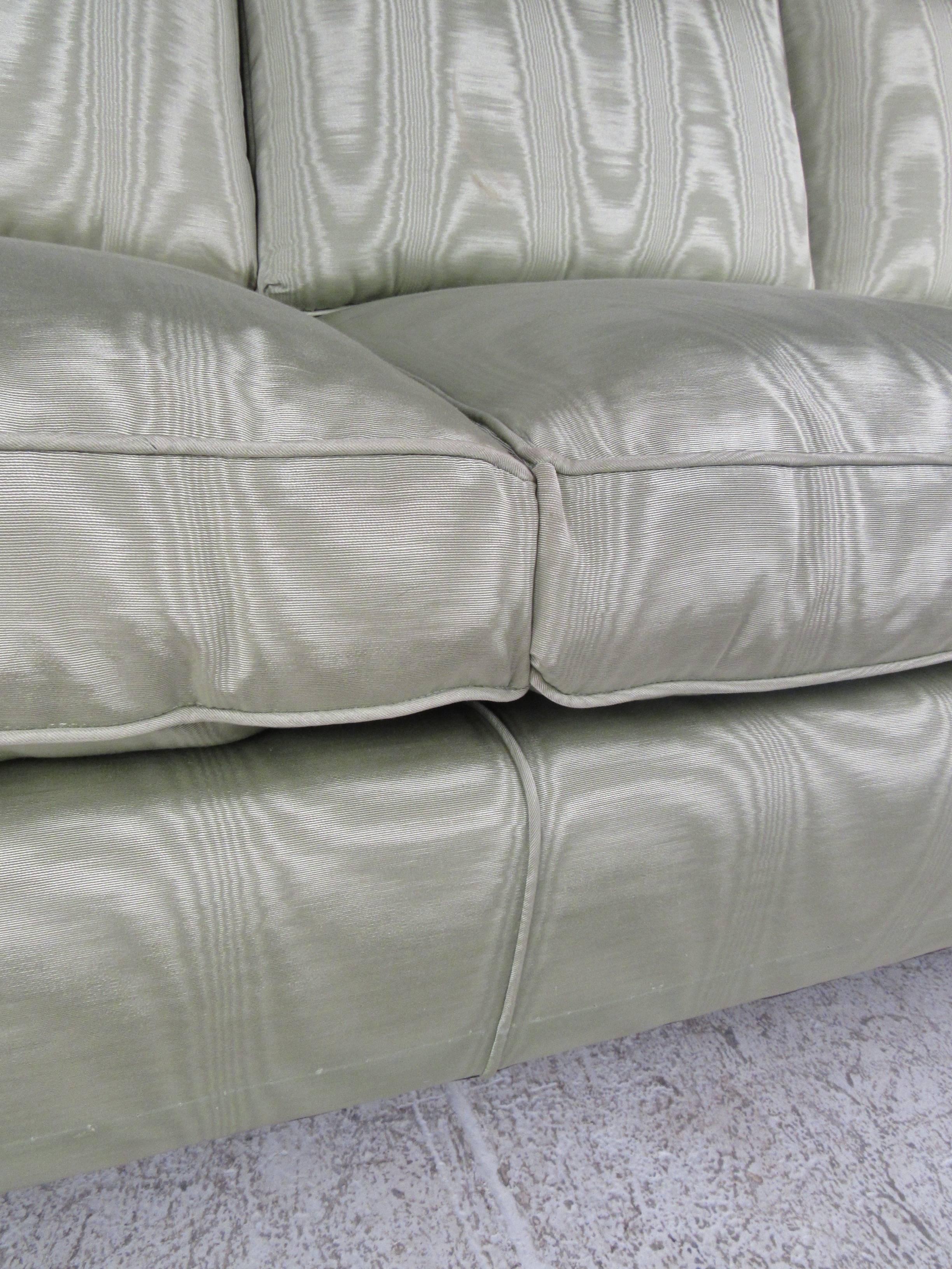 Fabric Mid-Century Modern Italian Style Sofa For Sale