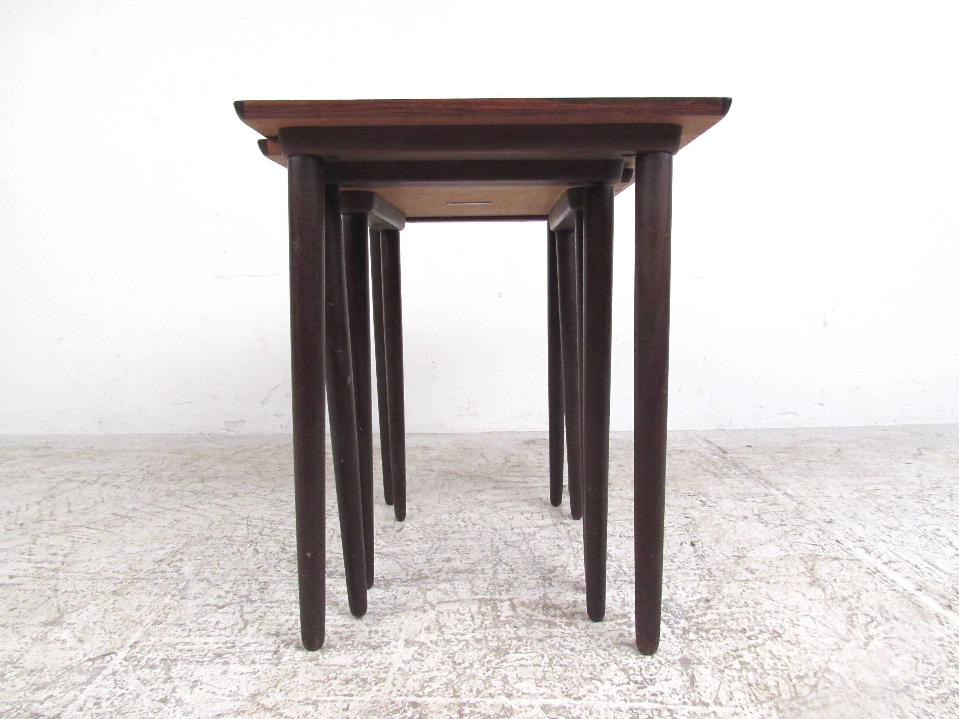 rosewood nest of tables