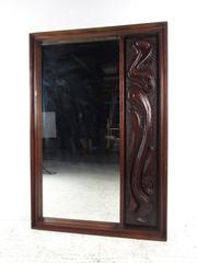 Vintage Brutalist Wall Mirror by Pulaski
