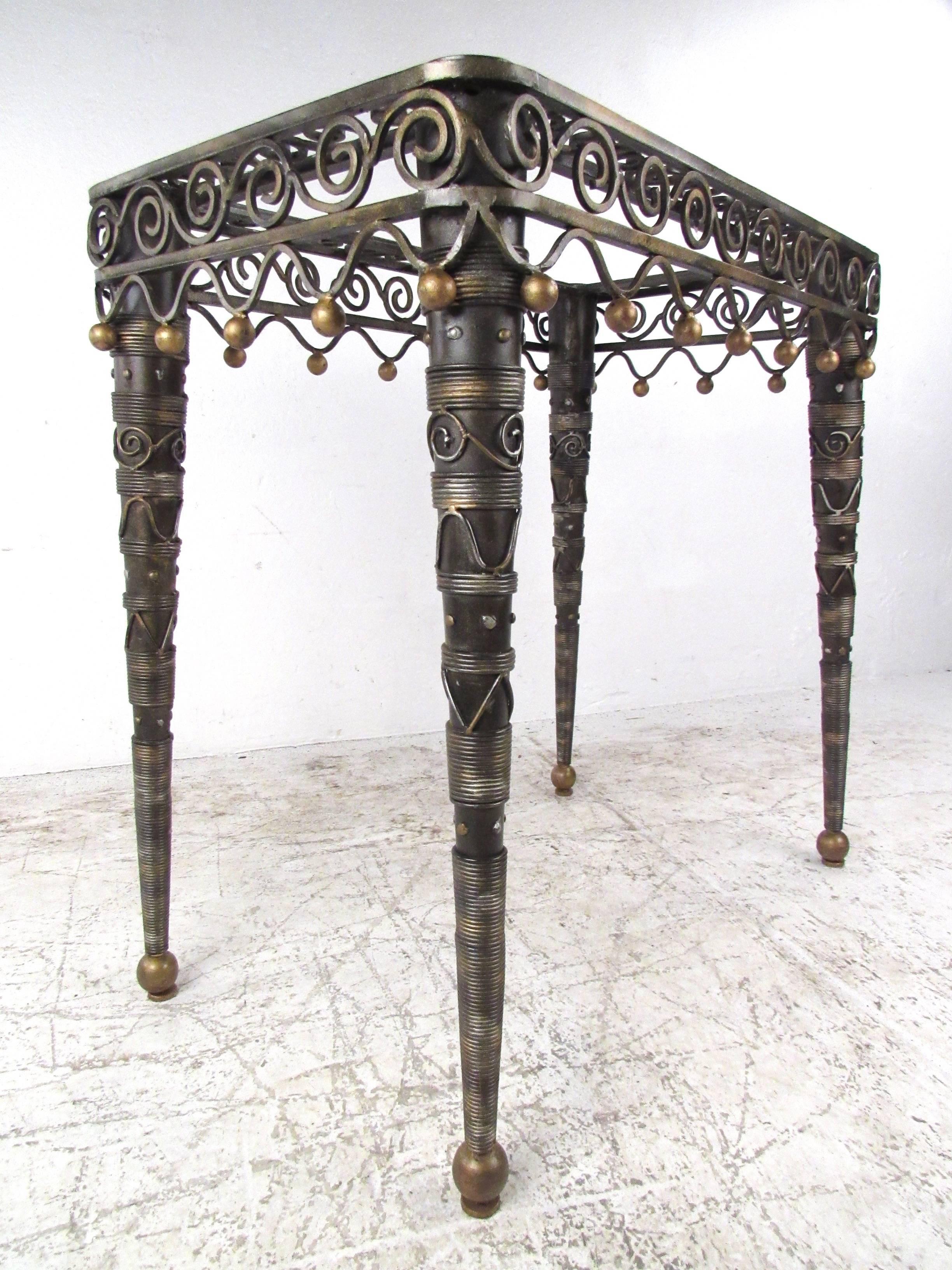Contemporary Modern Ornate Decorator's Side Table 1