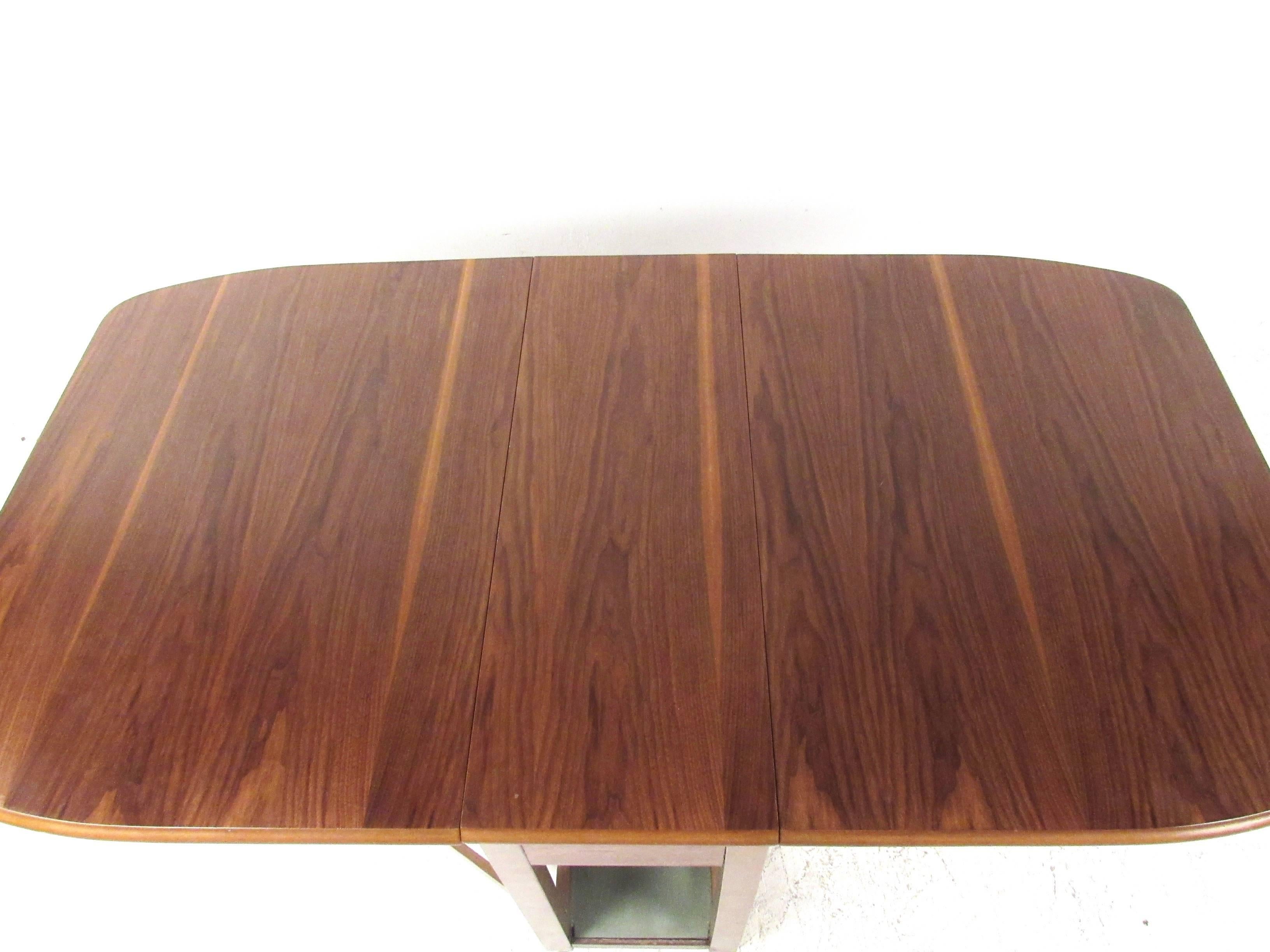 rolling drop leaf table