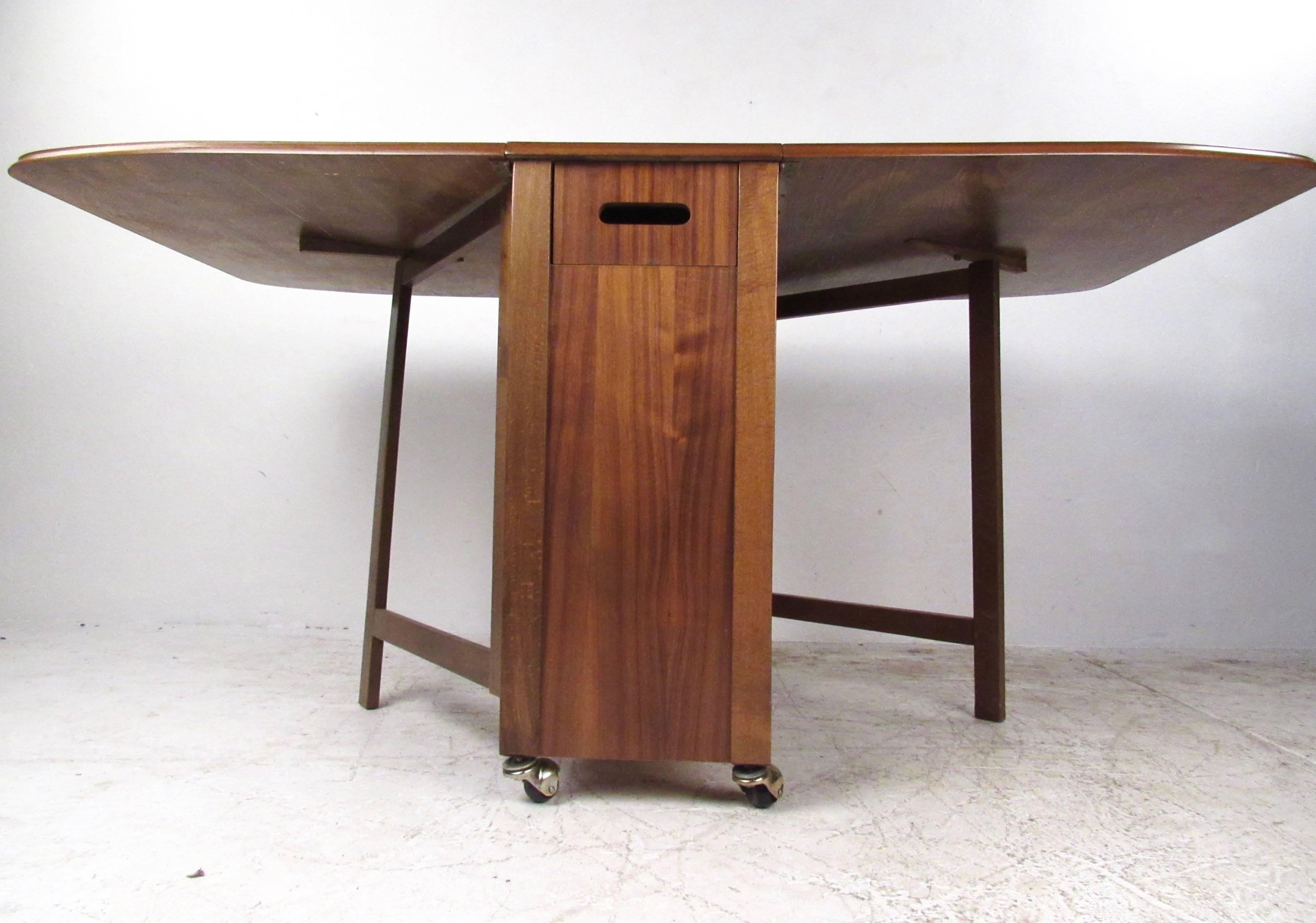 modern drop leaf table