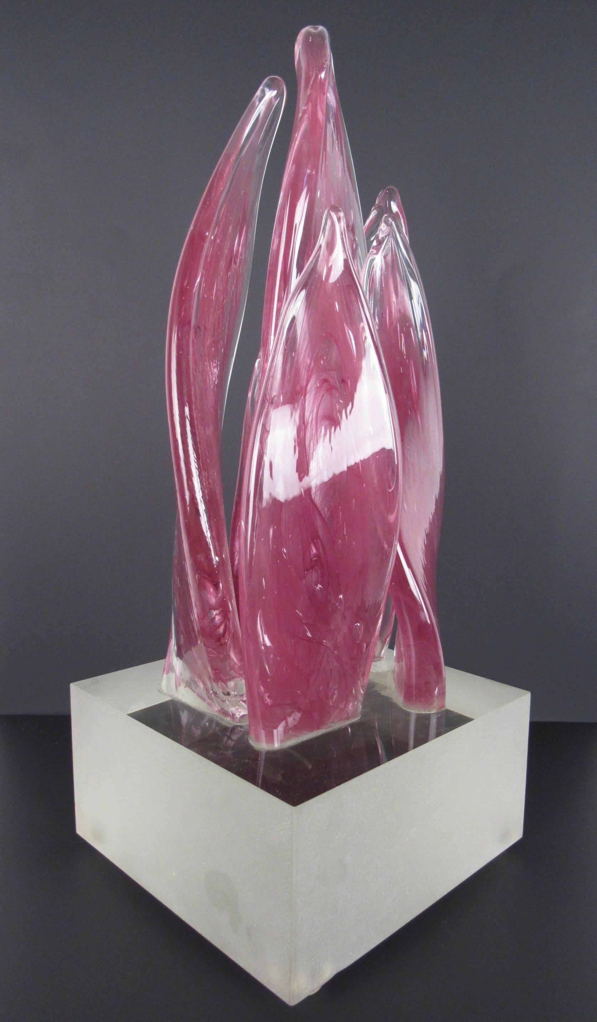 abstract glass sculpture