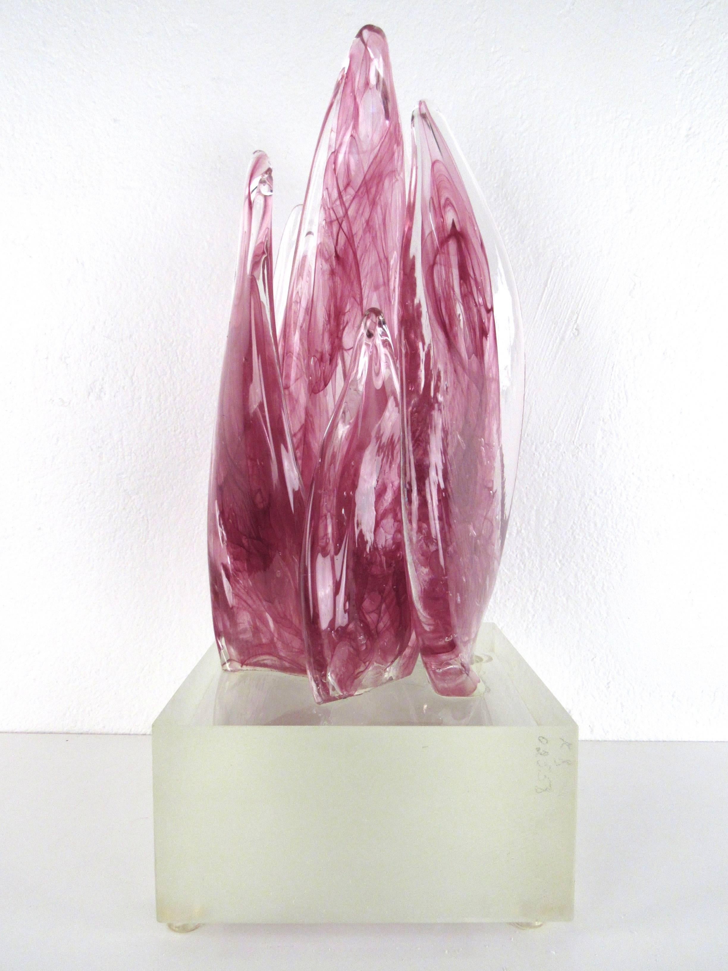 contemporary glass sculpture