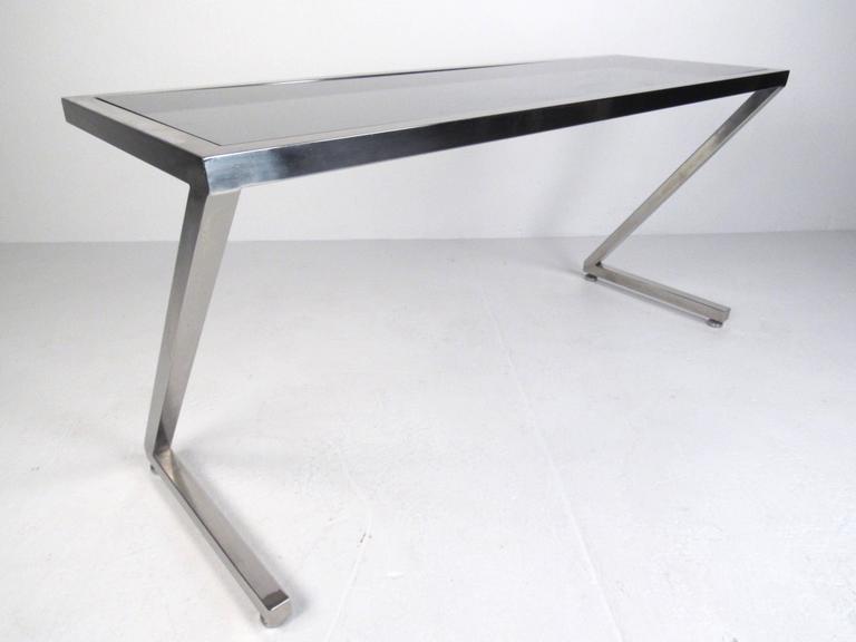 Contemporary Modern Cantilever ZFrame Console Table For Sale at 1stDibs z console table, z