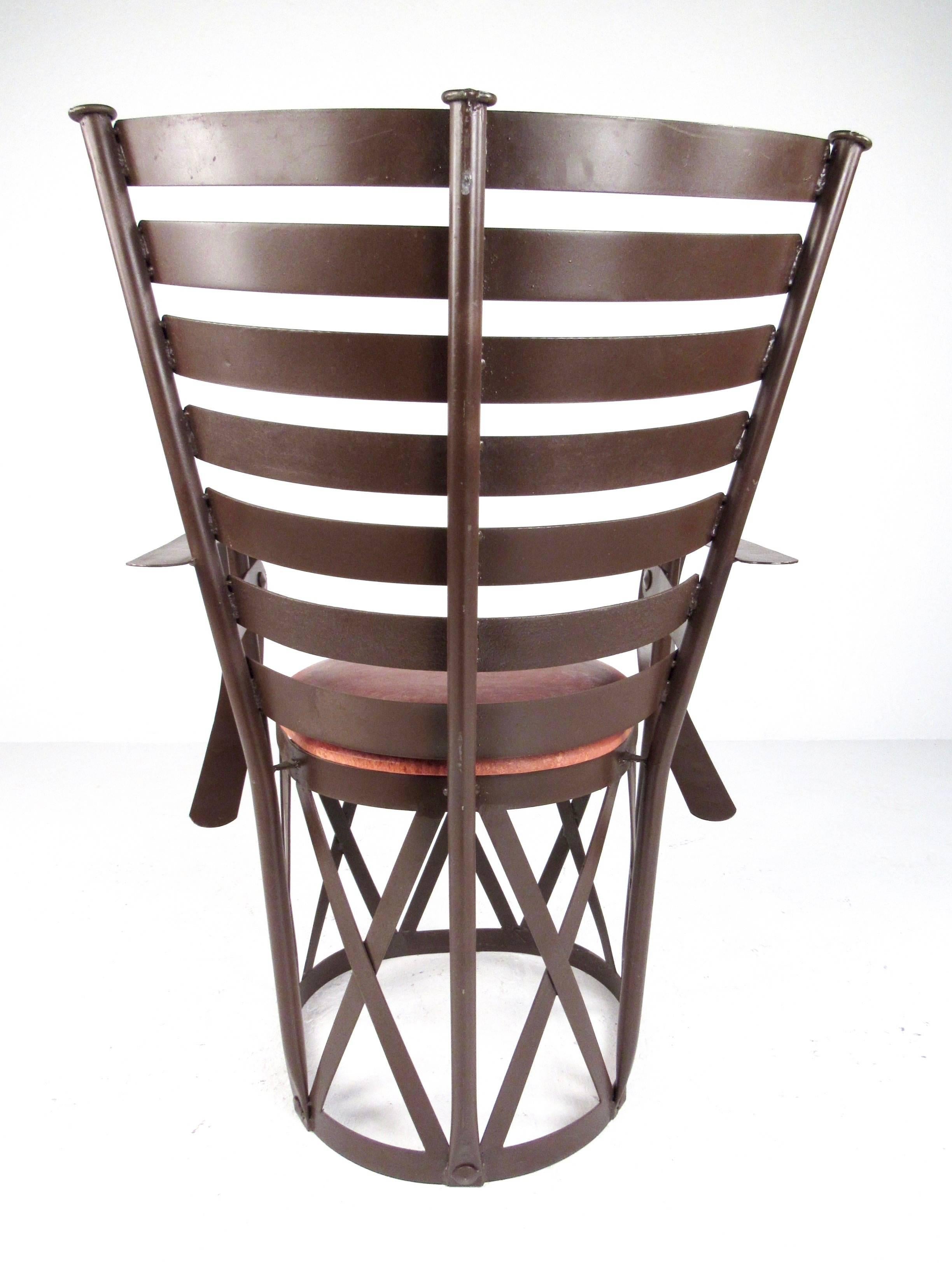 20th Century  Decorative Modern Sculptural Armchair For Sale