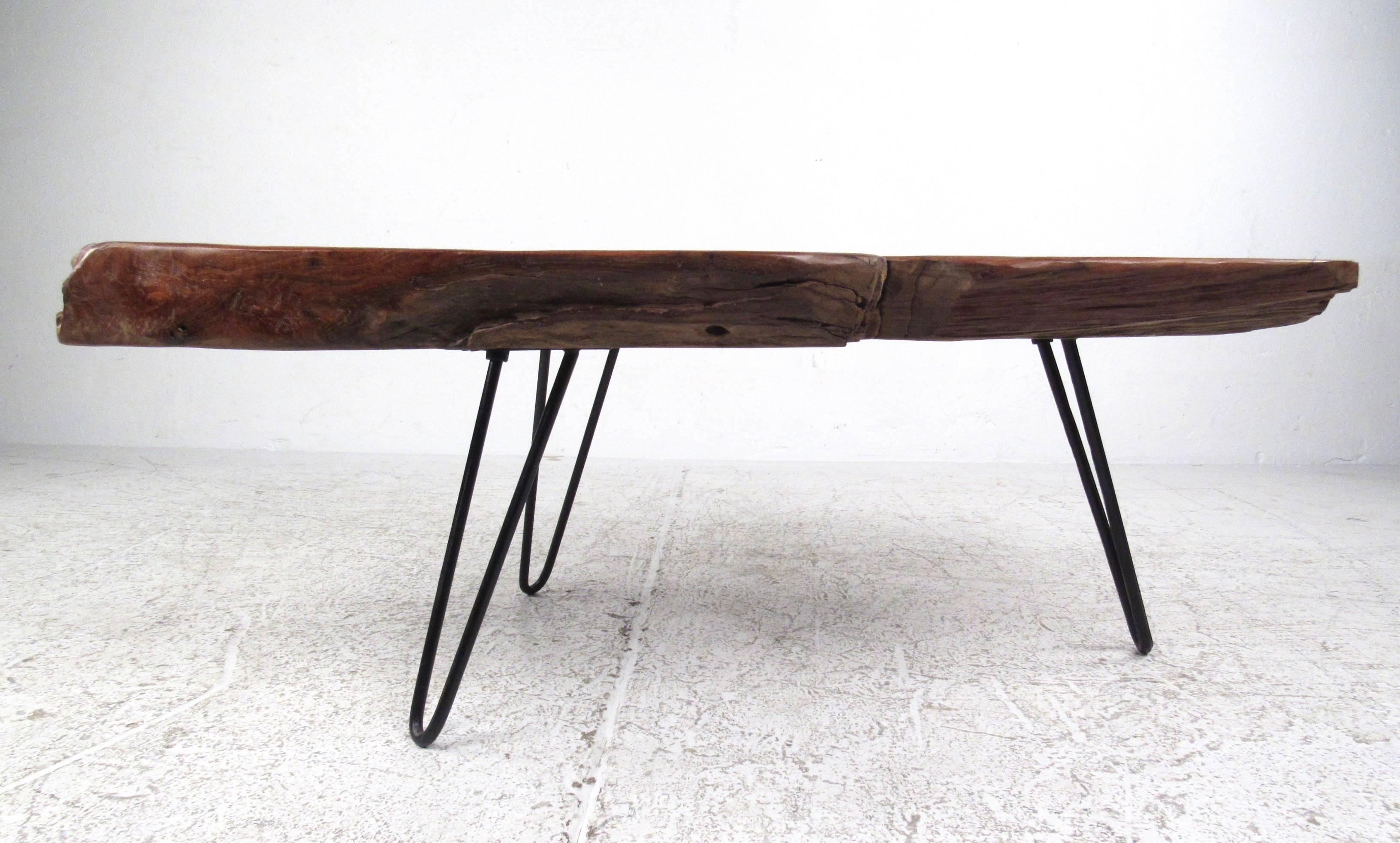 rustic tree coffee table