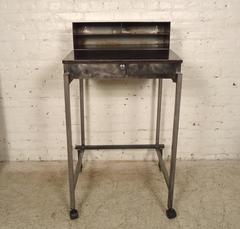 Industrial Metal Mobile Podium or Hostess Stand