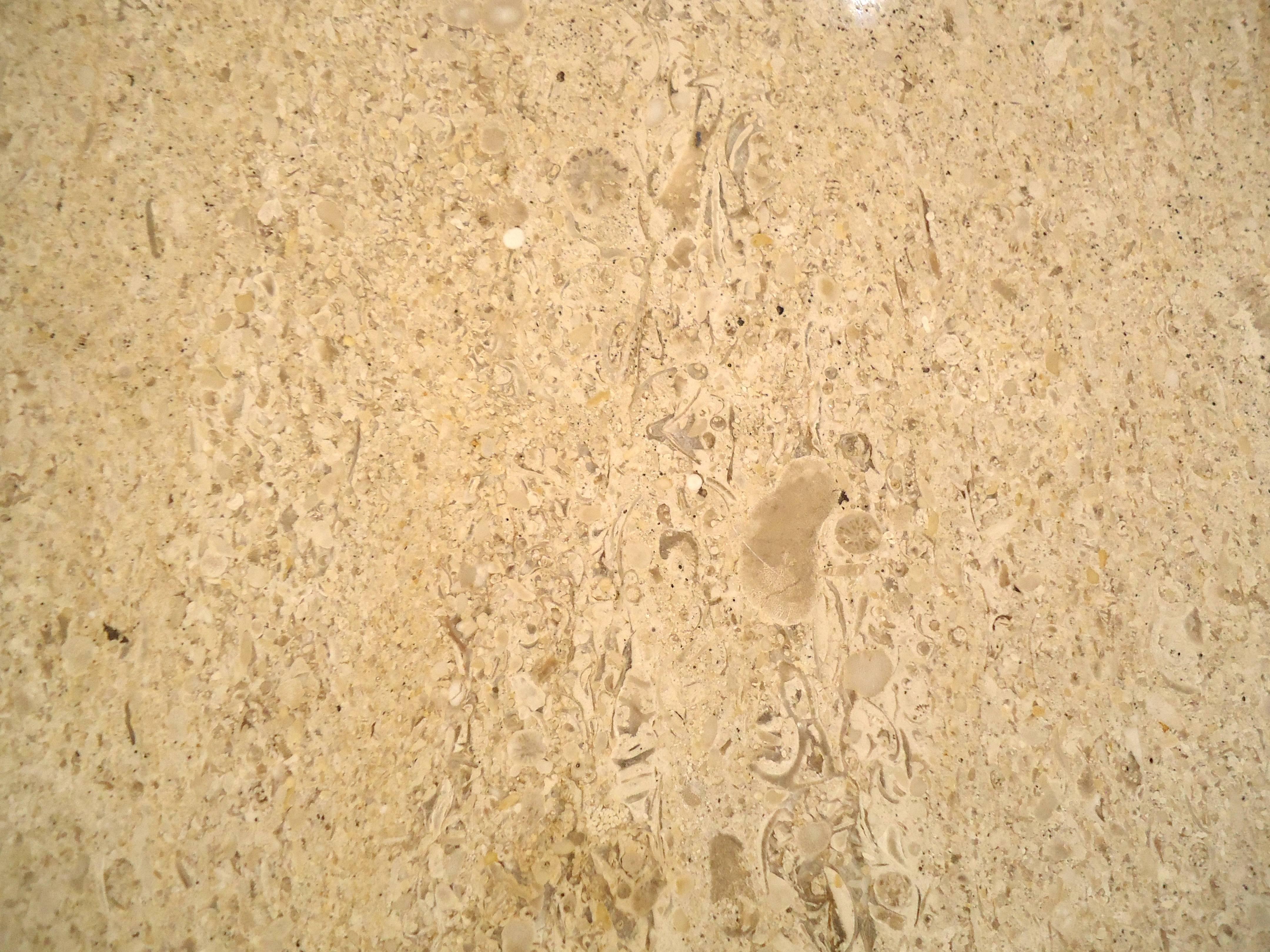 Mid-20th Century Round Travertine Top Side Table