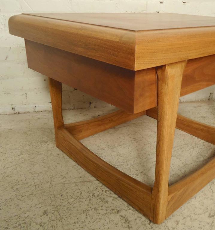 Wood Single Drawer Side Table by Lane