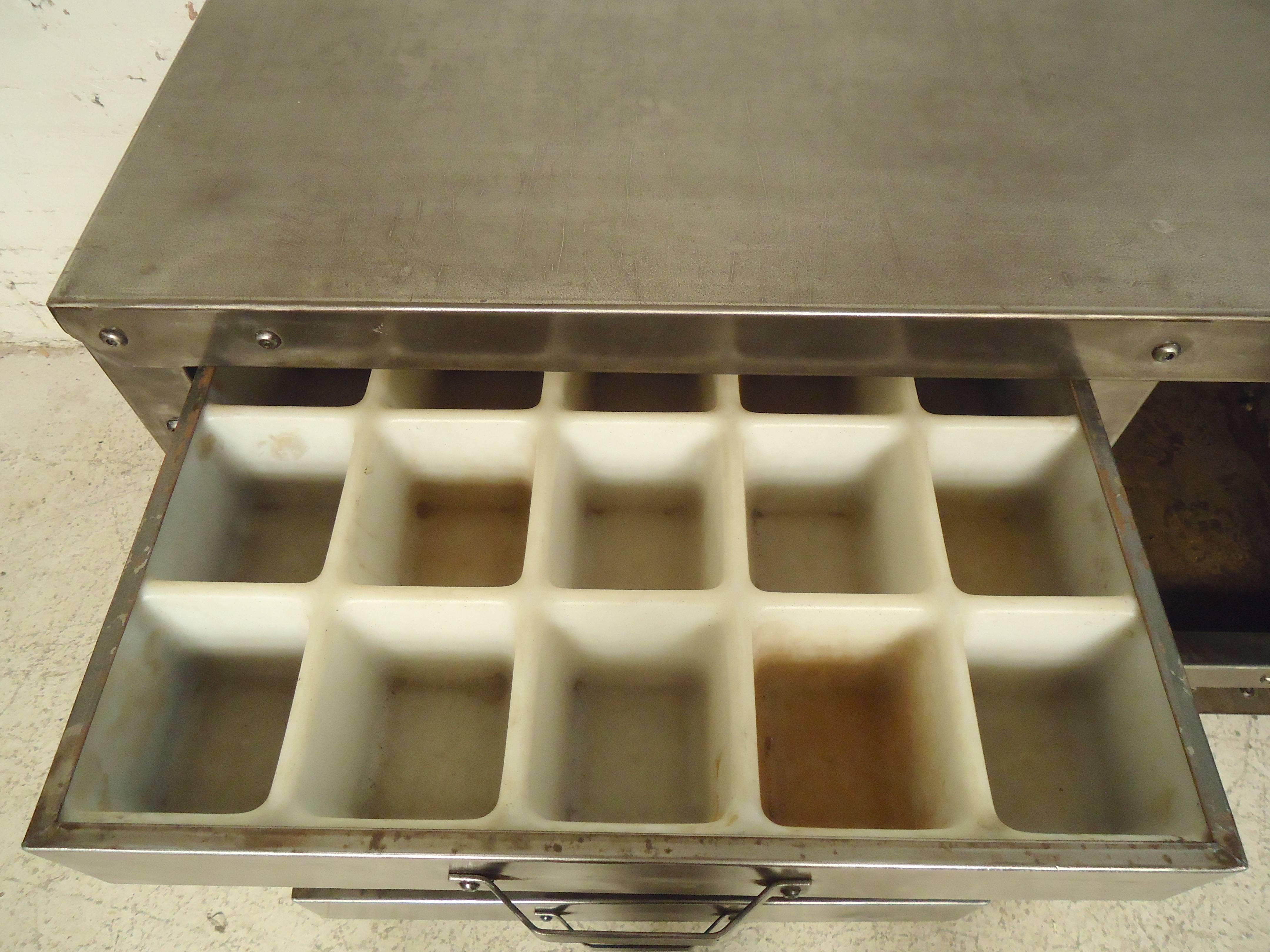 Mid-20th Century Heavy Duty Industrial Factory Cart