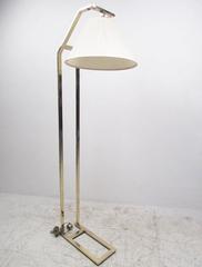 Elegant Contemporary Brass Cantilever Floor Lamp