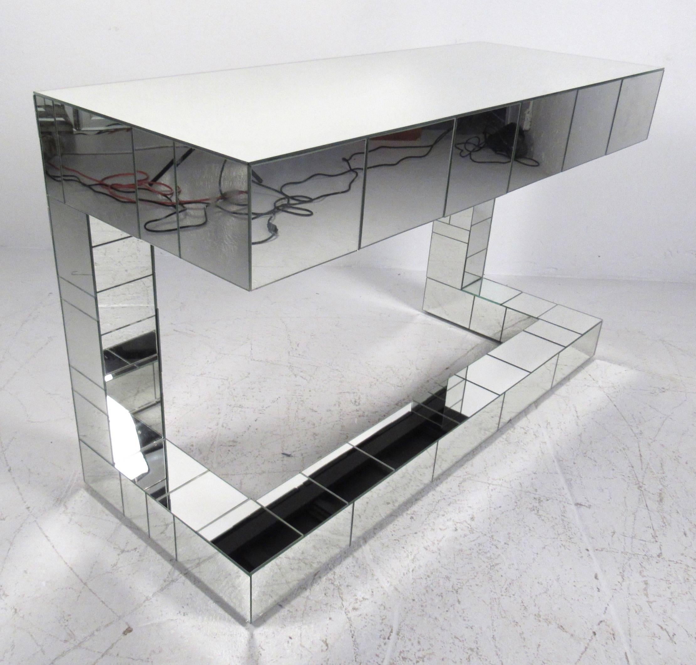 Modern Mirrored Console Table 3