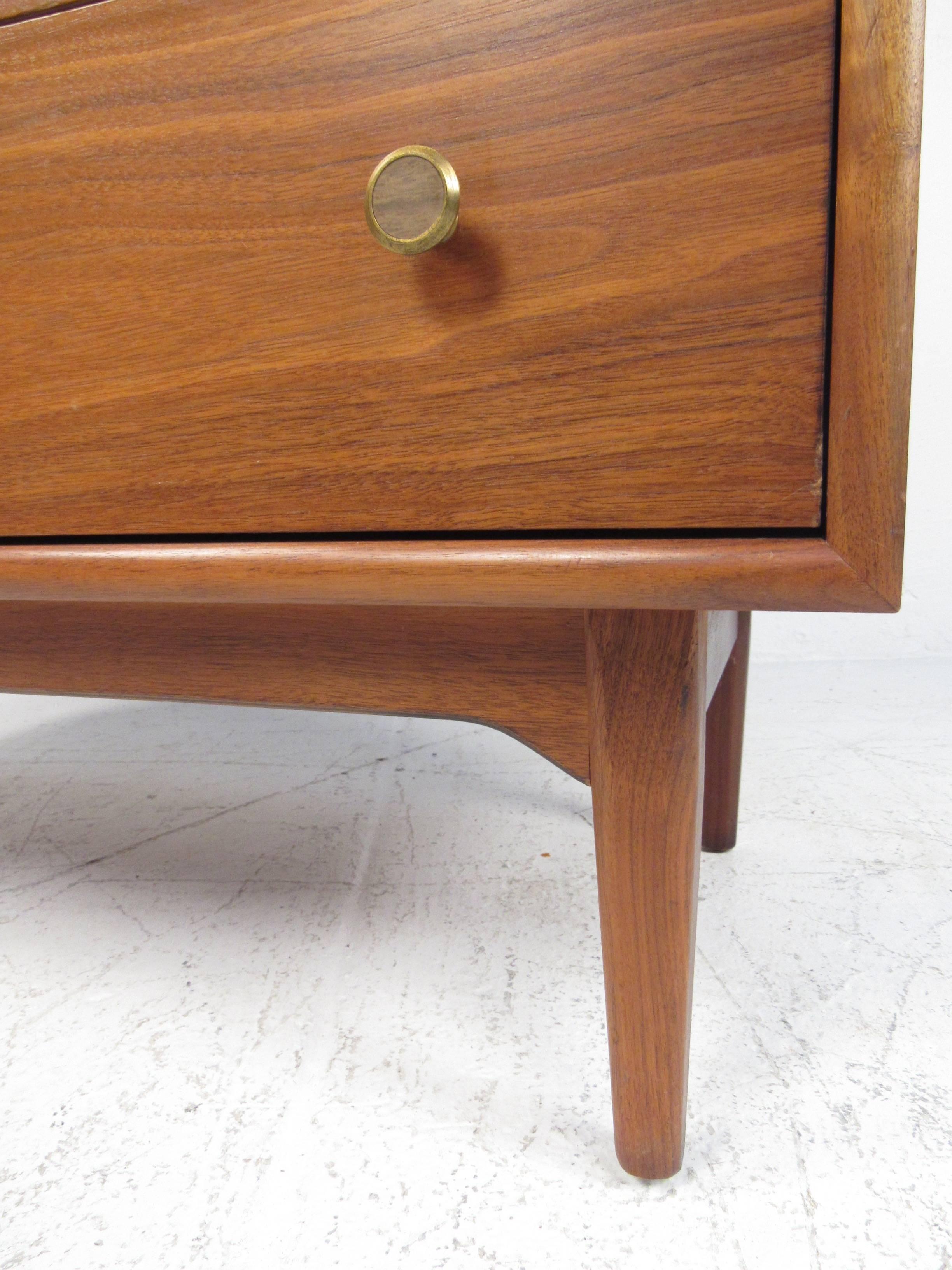 American Mid-Century Modern Bookcase with Writing Desk by Kipp Stewart for Drexel