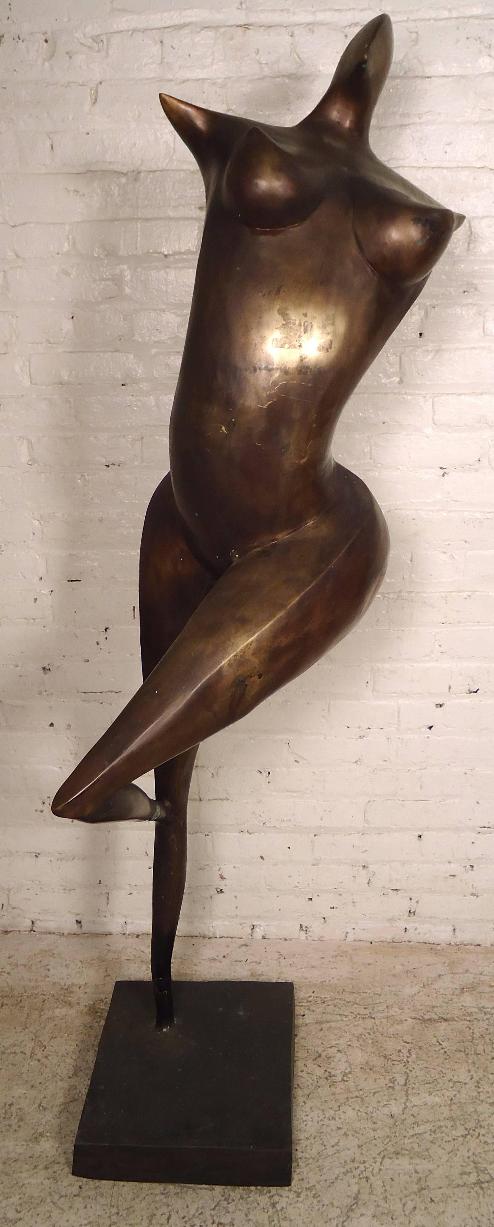 20th Century Fantastic Abrtract Bronze Figure