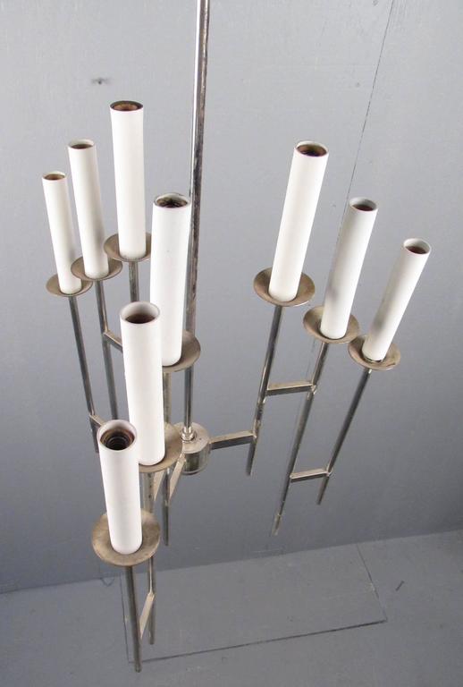 MidCentury Modern Candelabra Style Chandelier For Sale at 1stDibs modern candelabra