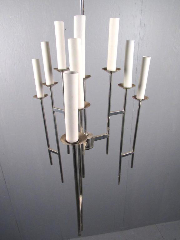 MidCentury Modern Candelabra Style Chandelier For Sale at 1stDibs modern candelabra