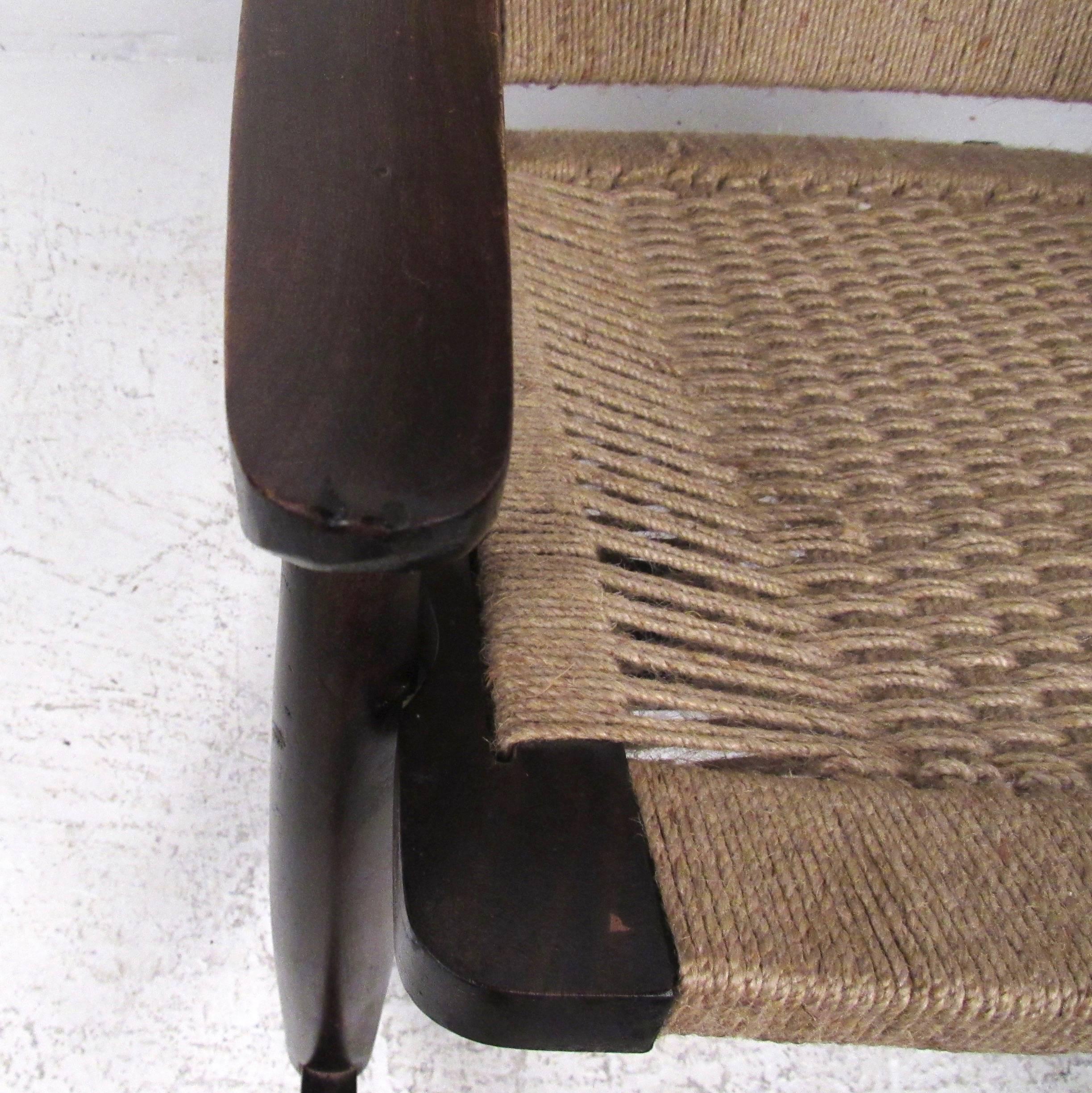 Mid-Century Modern Rocking Chair in the Style of Hans Wegner 3
