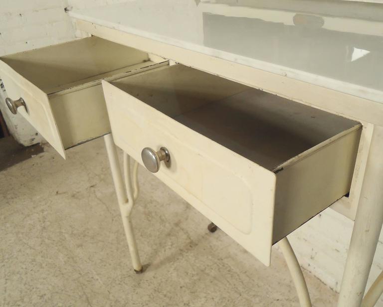 Vintage Metal Vanity For Sale at 1stDibs