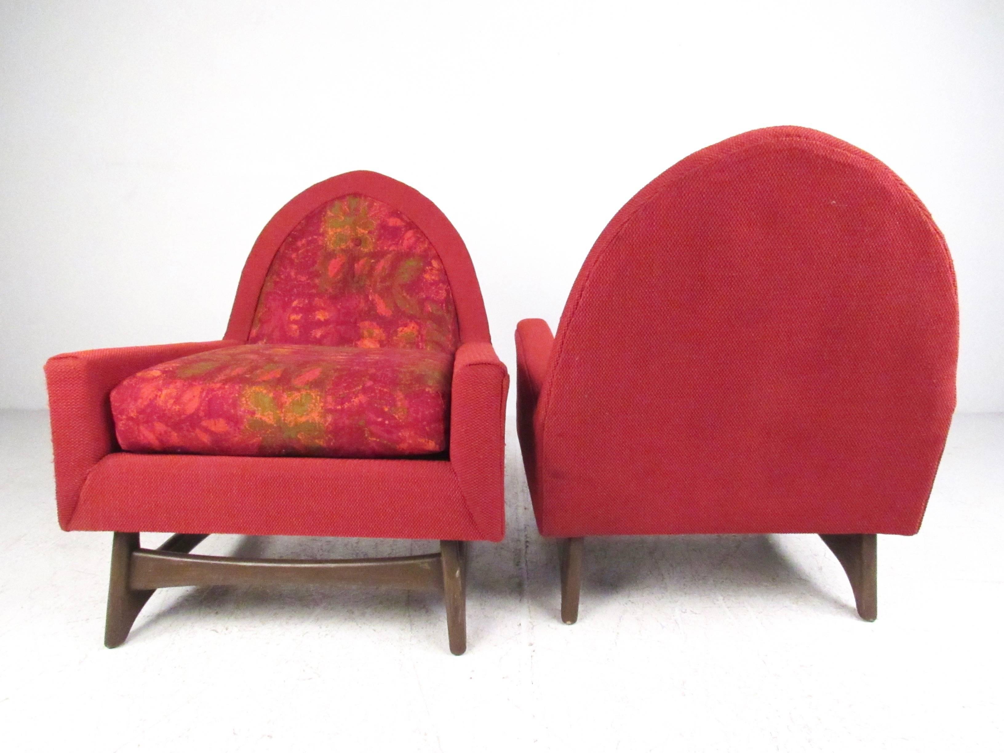 Pair of Mid-Century Modern Adrian Pearsall Style Lounge Chairs In Good Condition For Sale In Brooklyn, NY