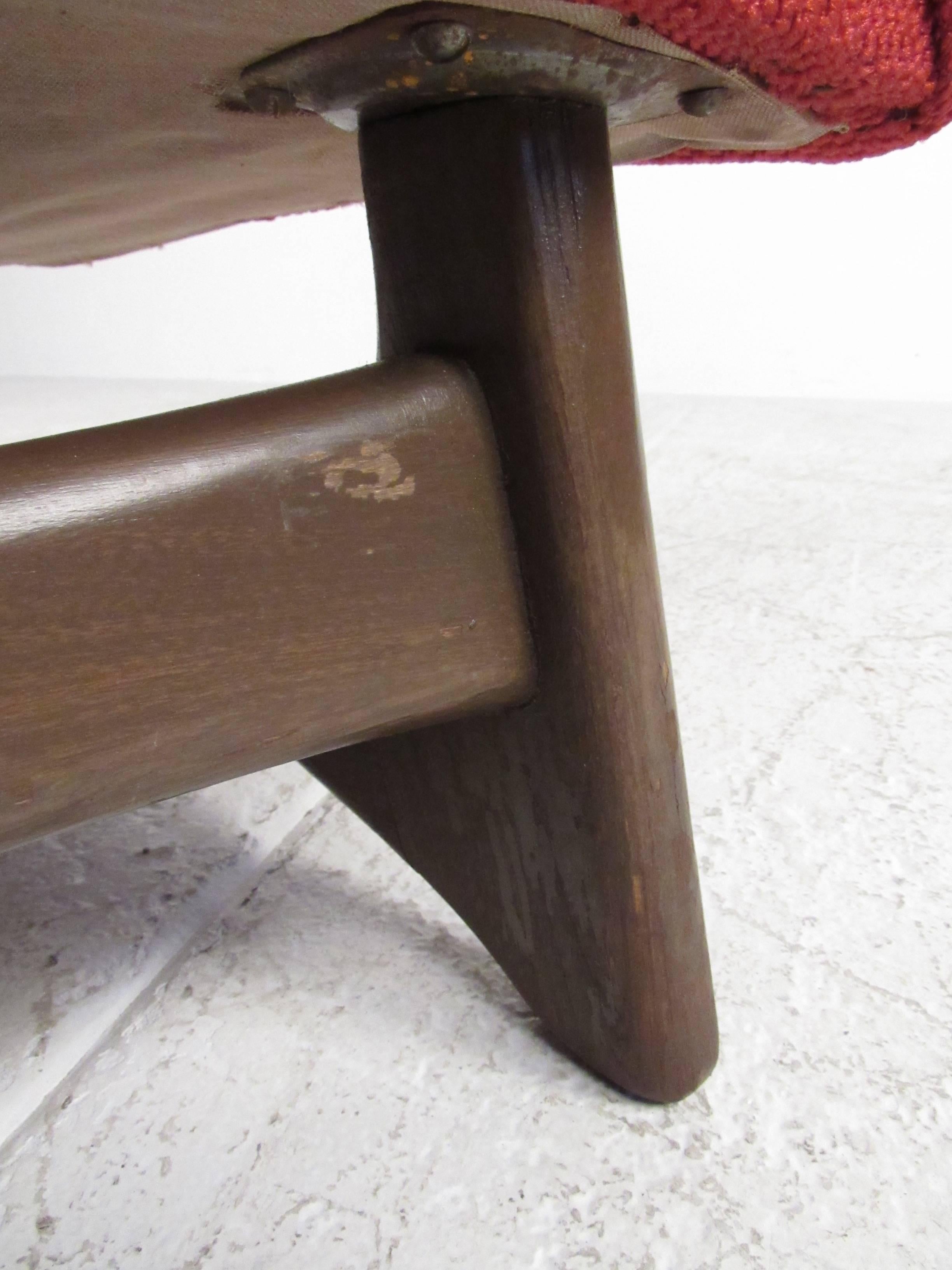 Paire de chaises longues Adrian Pearsall de style moderne du milieu du siècle dernier en vente 2