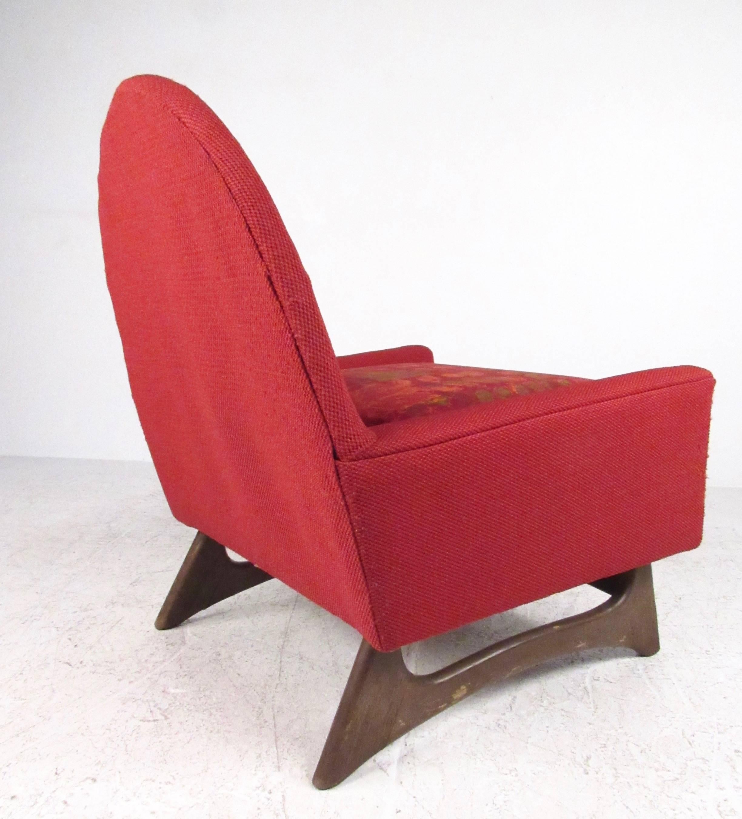 Mid-20th Century Pair of Mid-Century Modern Adrian Pearsall Style Lounge Chairs For Sale