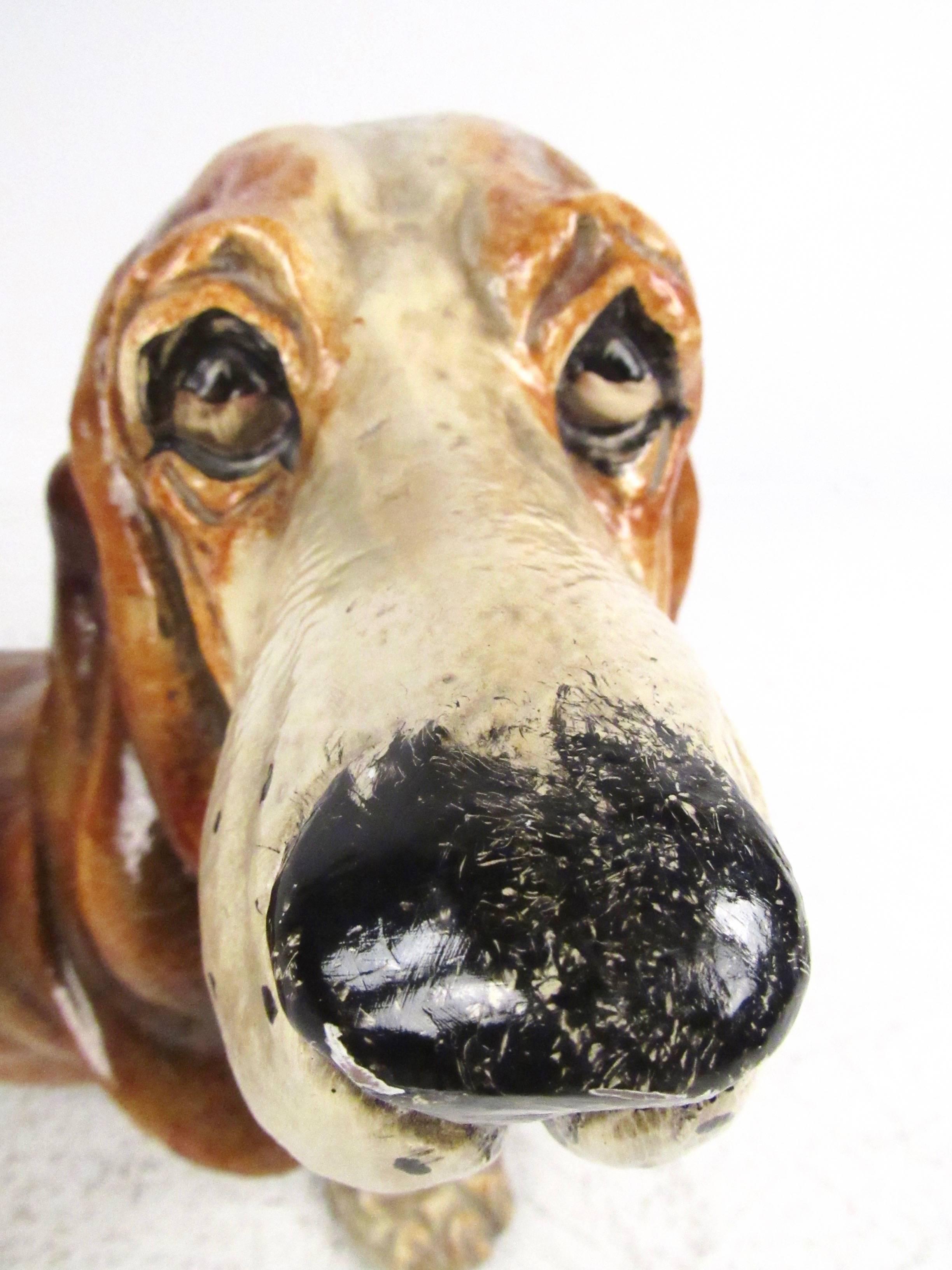 basset hound sculpture