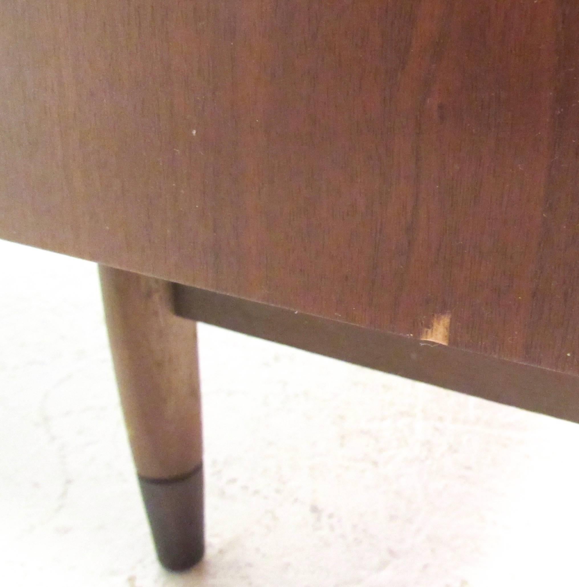 Mid-20th Century Mid-Century Modern Walnut Bookshelf Room Divider
