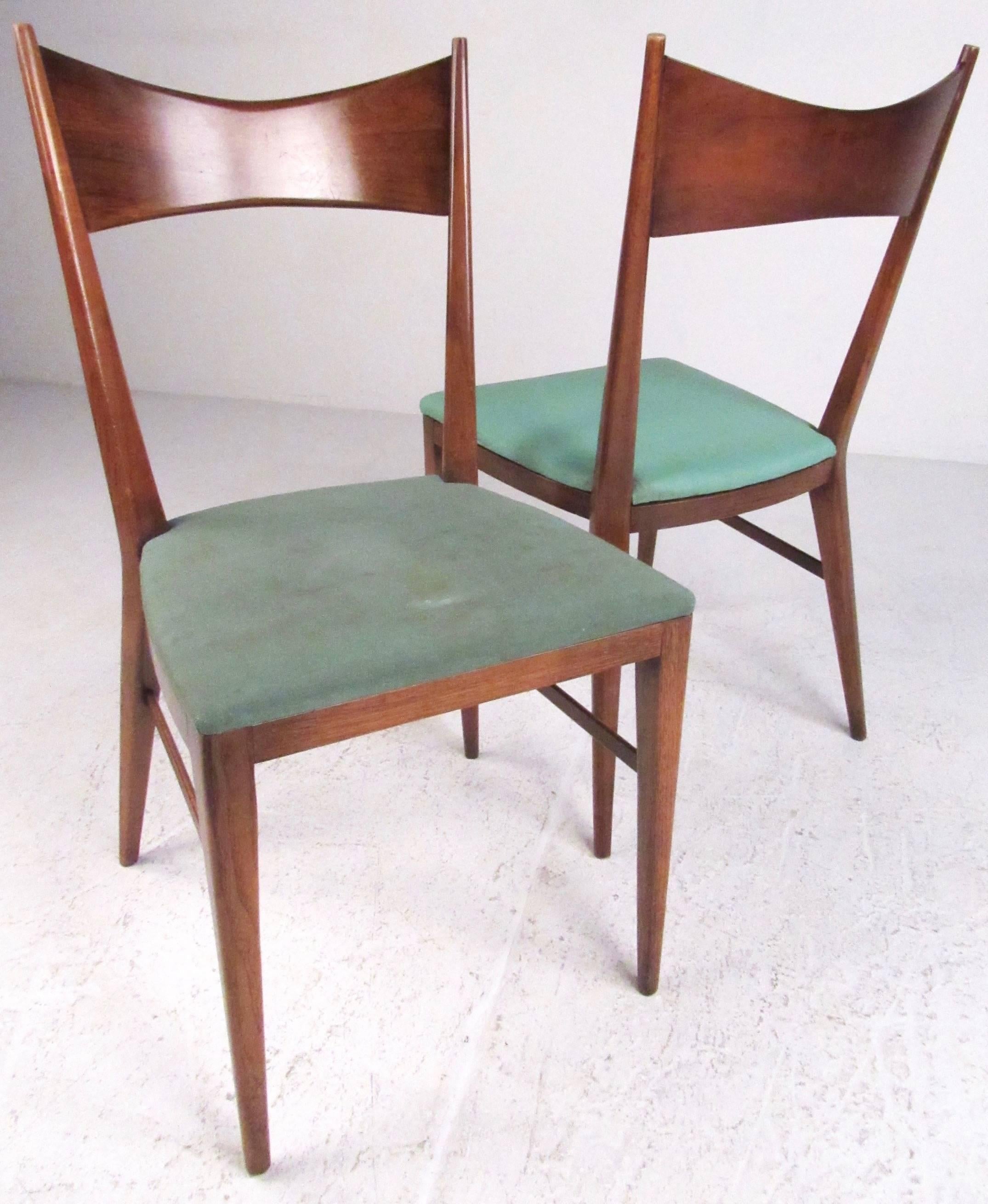 Mid-Century Modern Pair Vintage Modern Paul McCobb Dining Chairs For Sale