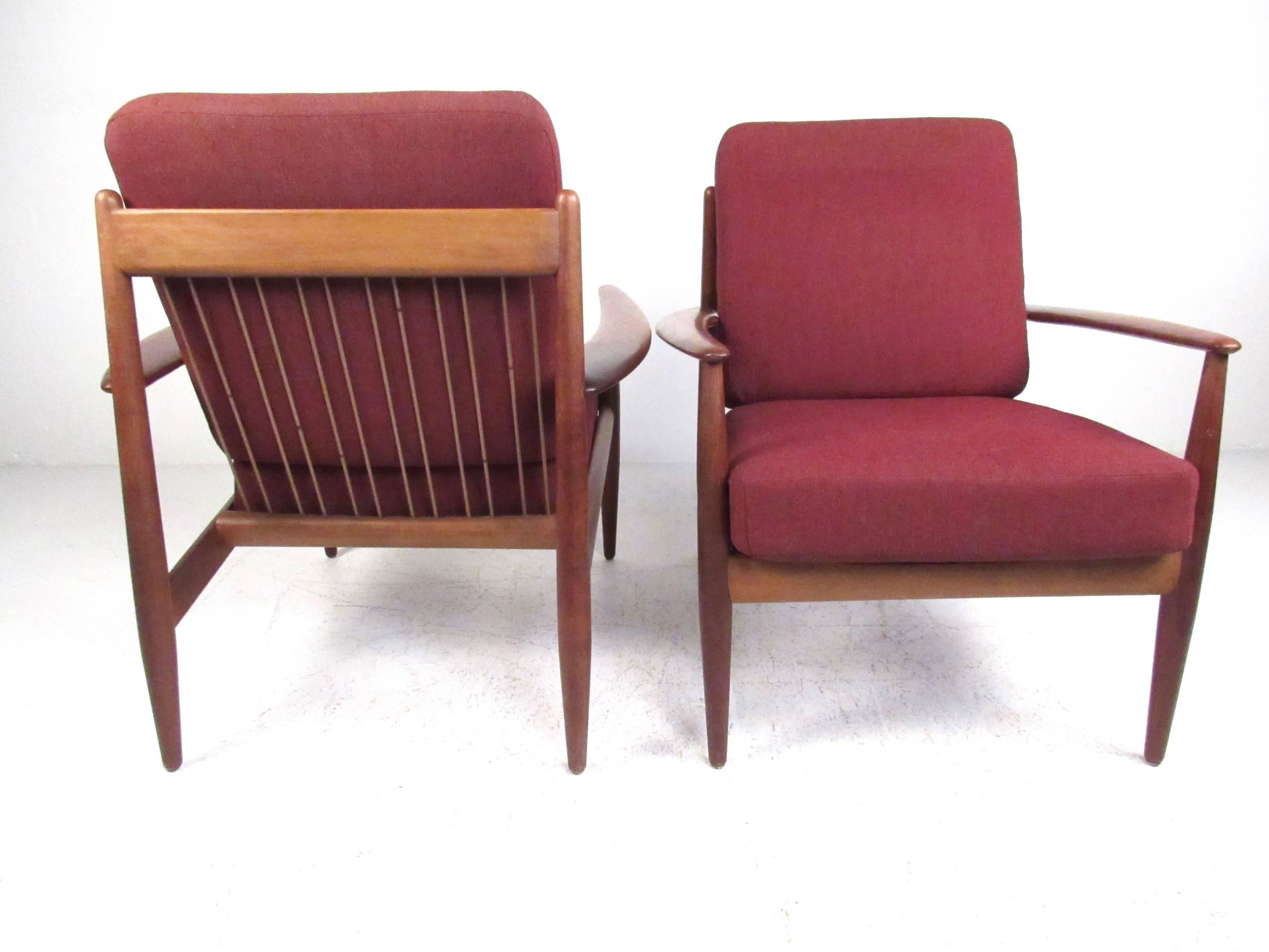 Danish Grete Jalk Lounge Chairs for France & Daverkosen