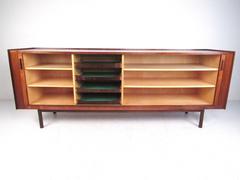 Ib Kofod-Larsen Deisgned Danish Rosewood Tambour Sideboard