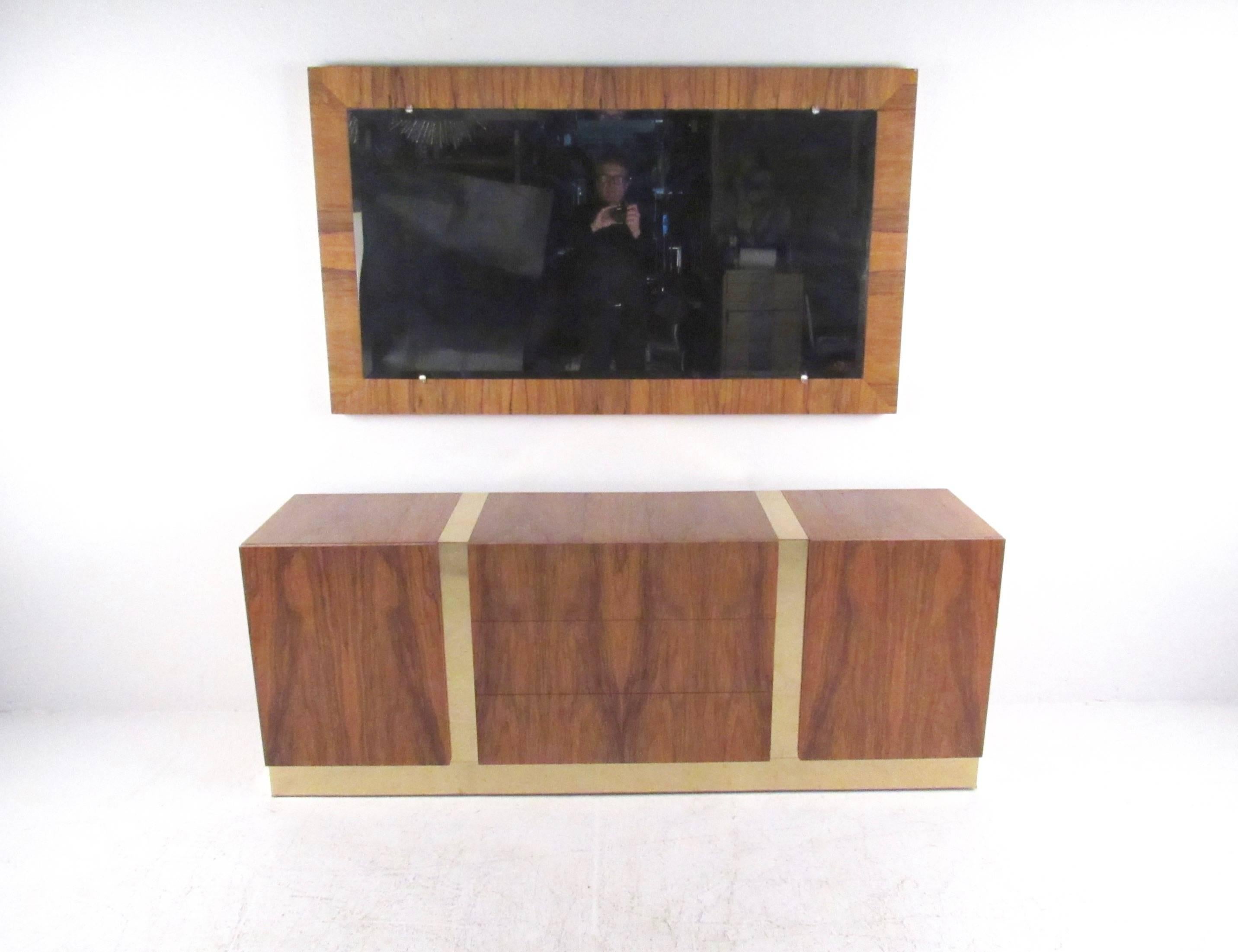 Mid-Century Modern Milo Baughman Dresser with Mirror for Thayer Coggin