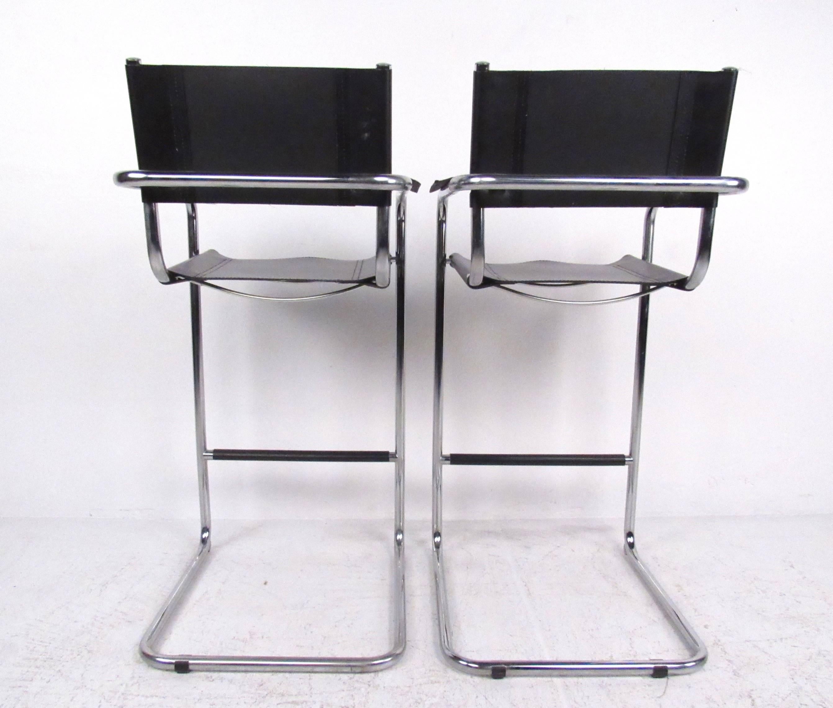 leather strap bar stools