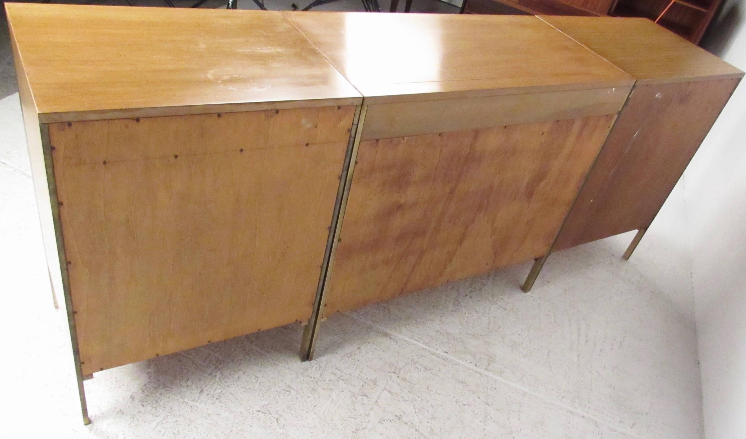 Paul McCobb Connoisseur Collection Three-Piece Sideboard for H. Sacks and Son In Good Condition In Brooklyn, NY