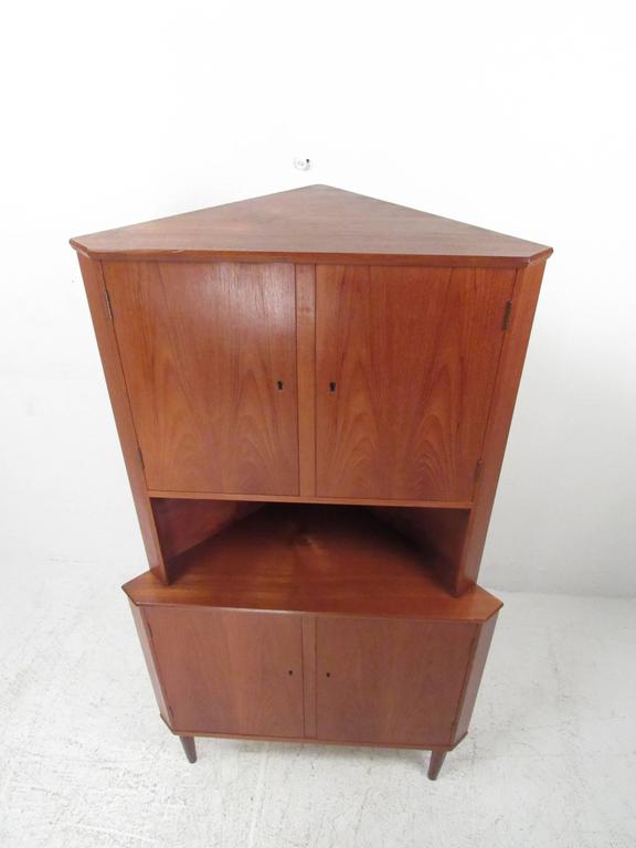 MidCentury Modern Danish Teak Corner For Sale at 1stDibs mid