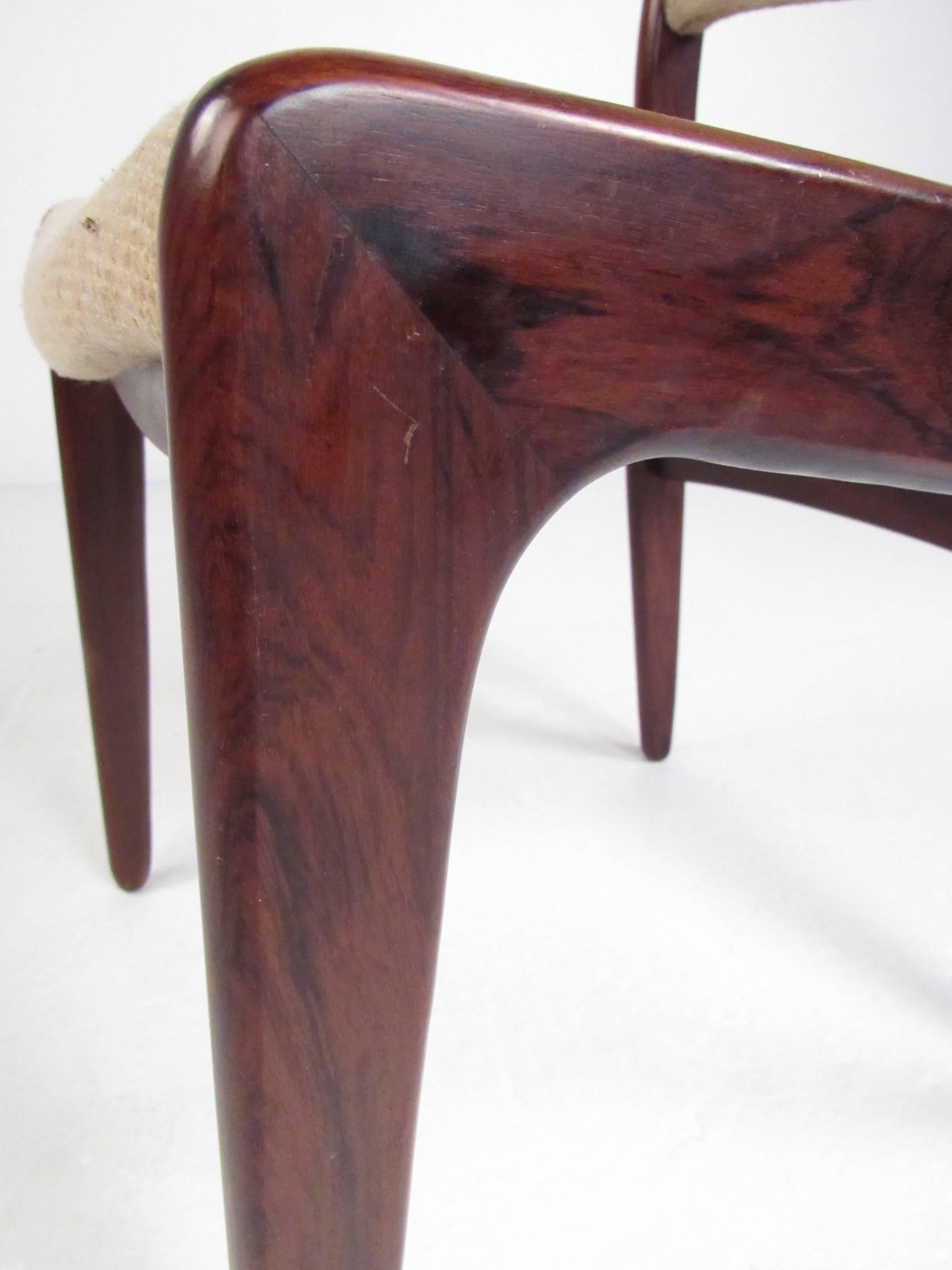 Mid-20th Century Scandinavian Modern Rosewood Dining Chairs For Sale