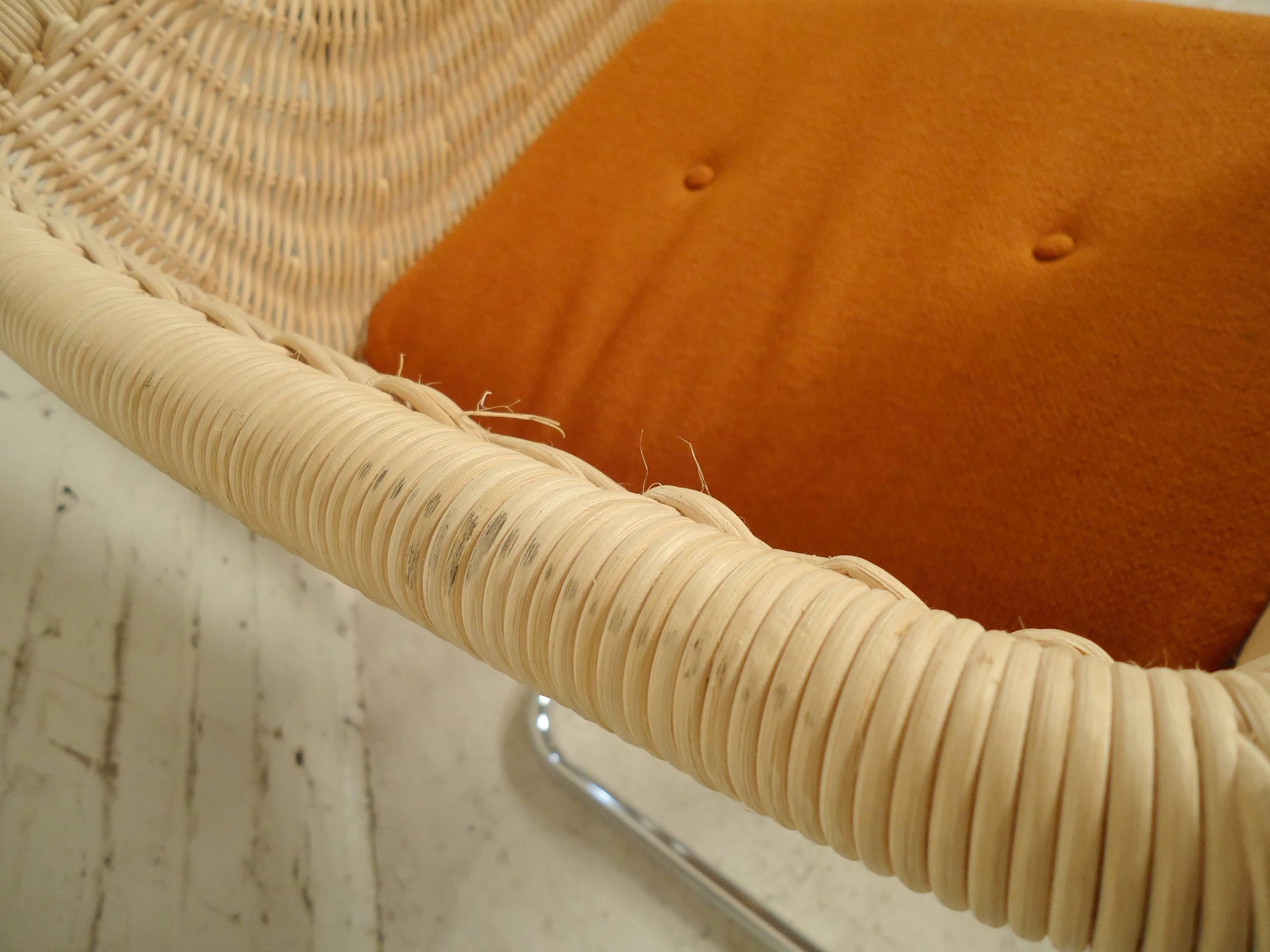Preben Fabricius and Jorgen Kastholm Mid-Century Style Wicker Chairs 2