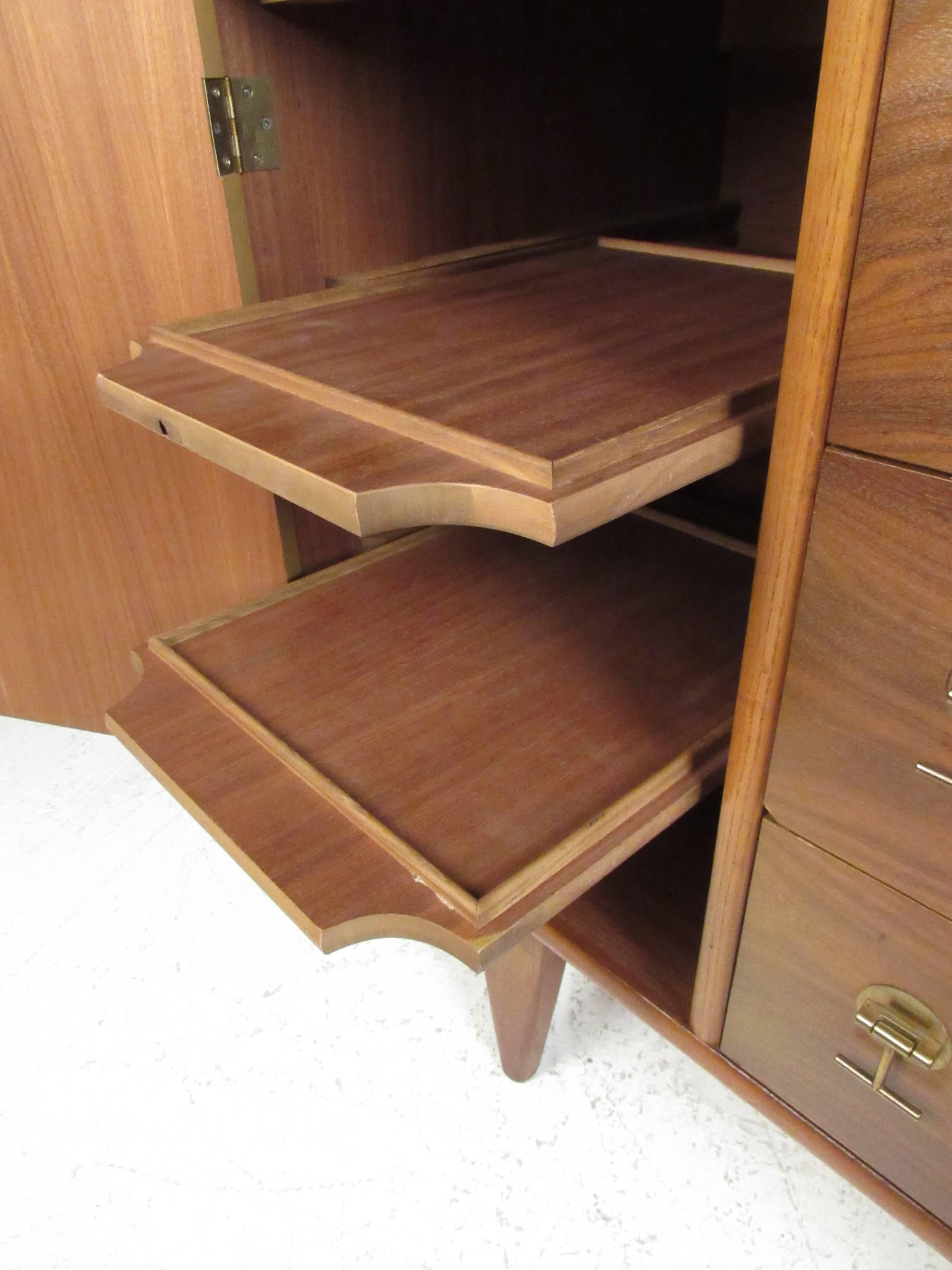 modern walnut cabinets